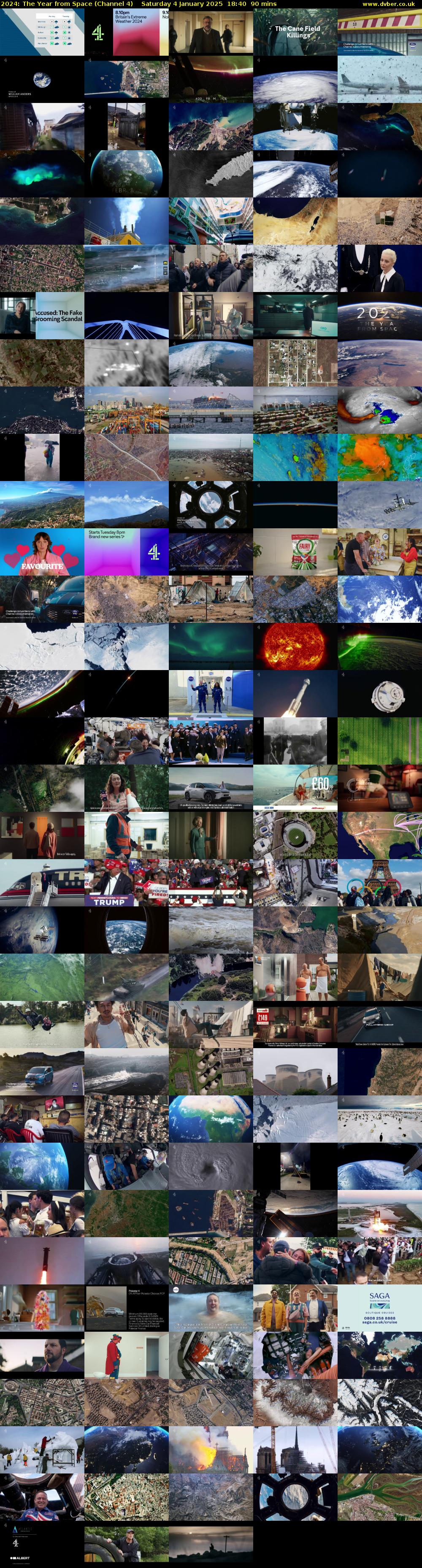 2024: The Year from Space (Channel 4) Saturday 4 January 2025 18:40 - 20:10