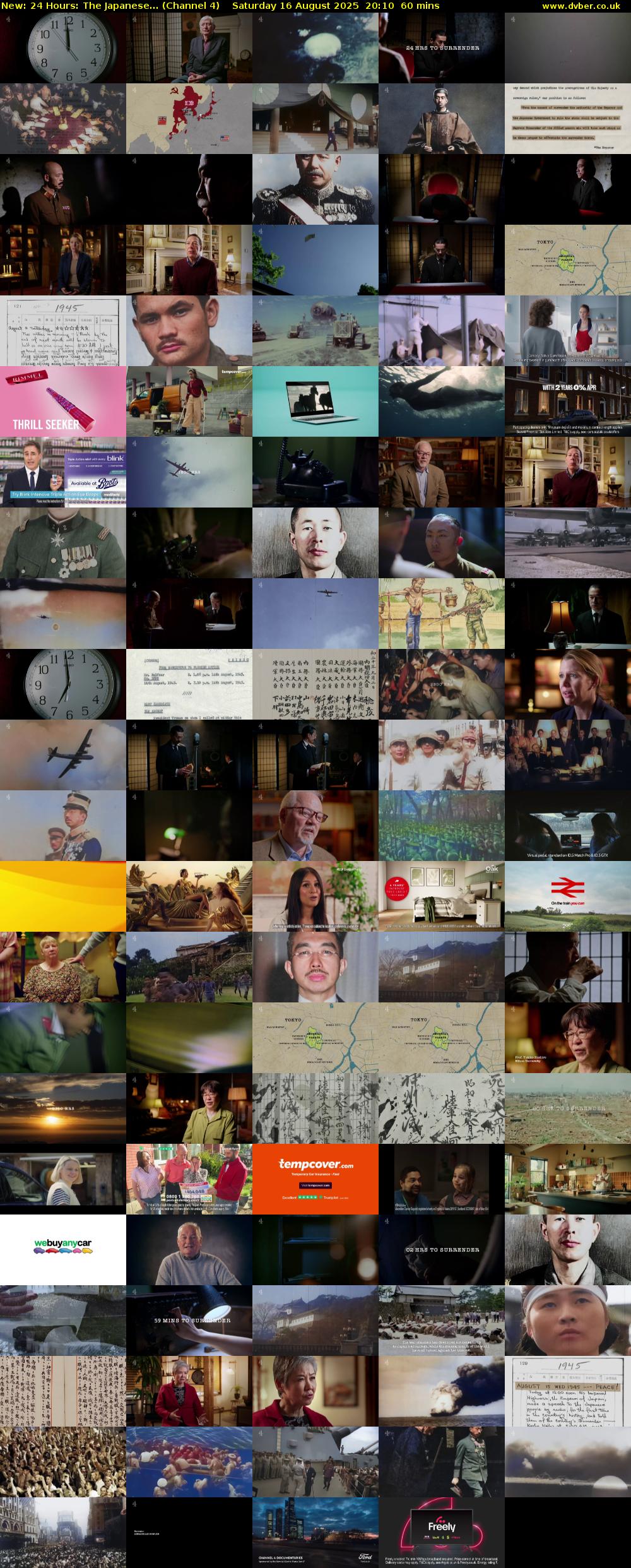 24 Hours: The Japanese... (Channel 4) Saturday 16 August 2025 20:10 - 21:10