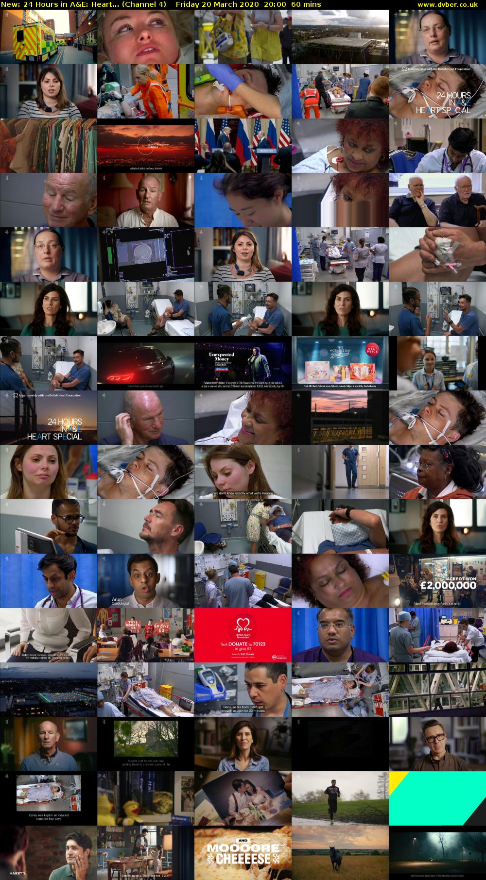 24 Hours in A&E: Heart... (Channel 4) Friday 20 March 2020 20:00 - 21:00