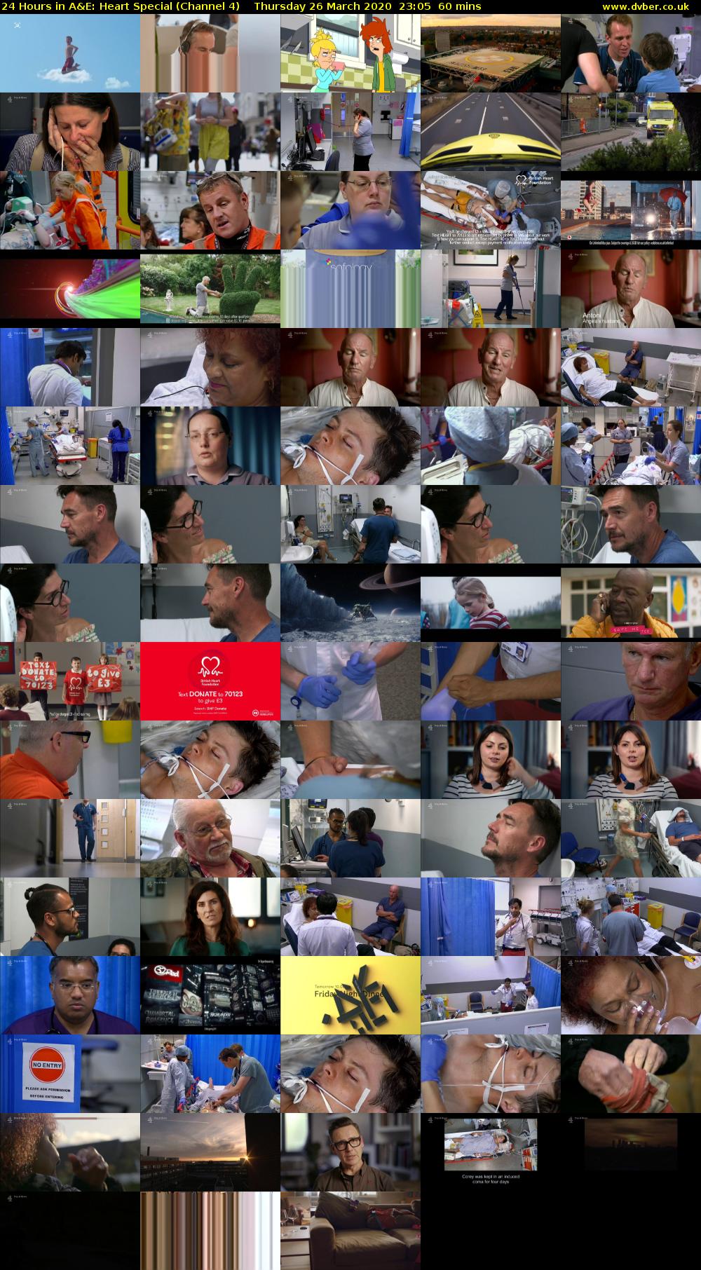 24 Hours in A&E: Heart Special (Channel 4) Thursday 26 March 2020 23:05 - 00:05