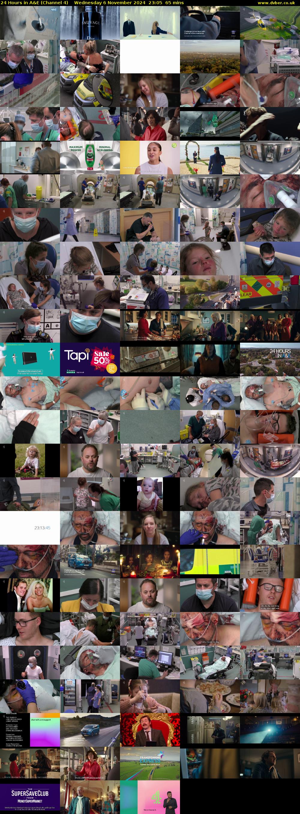 24 Hours in A&E (Channel 4) Wednesday 6 November 2024 23:05 - 00:10