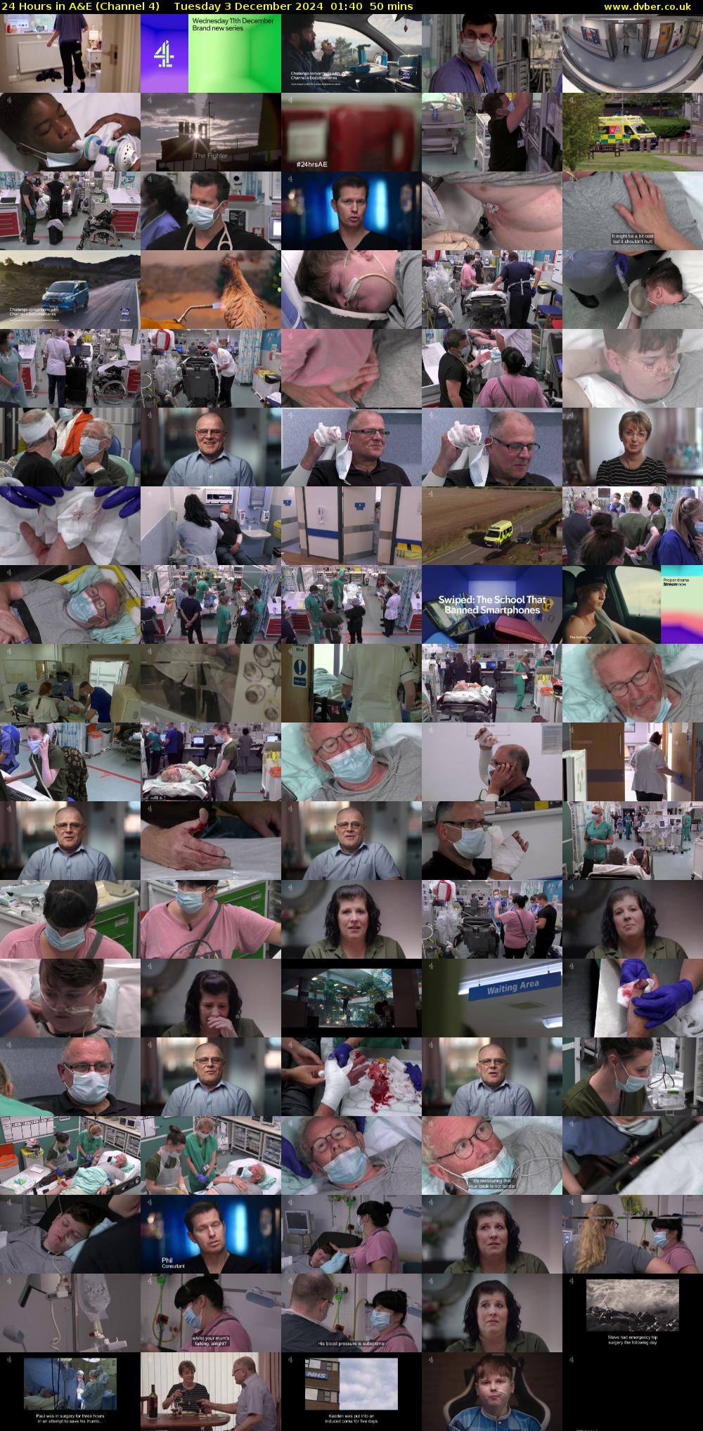 24 Hours in A&E (Channel 4) Tuesday 3 December 2024 01:40 - 02:30