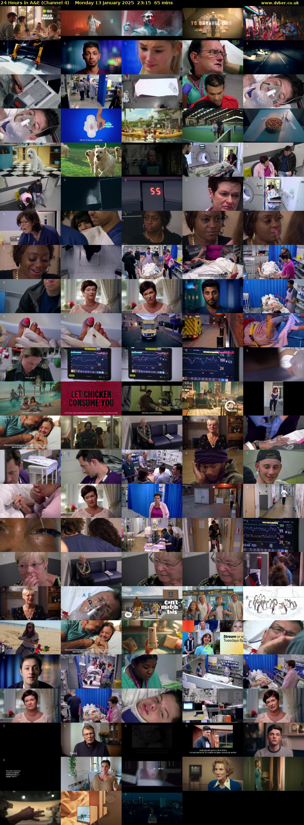 24 Hours in A&E (Channel 4) Monday 13 January 2025 23:15 - 00:20