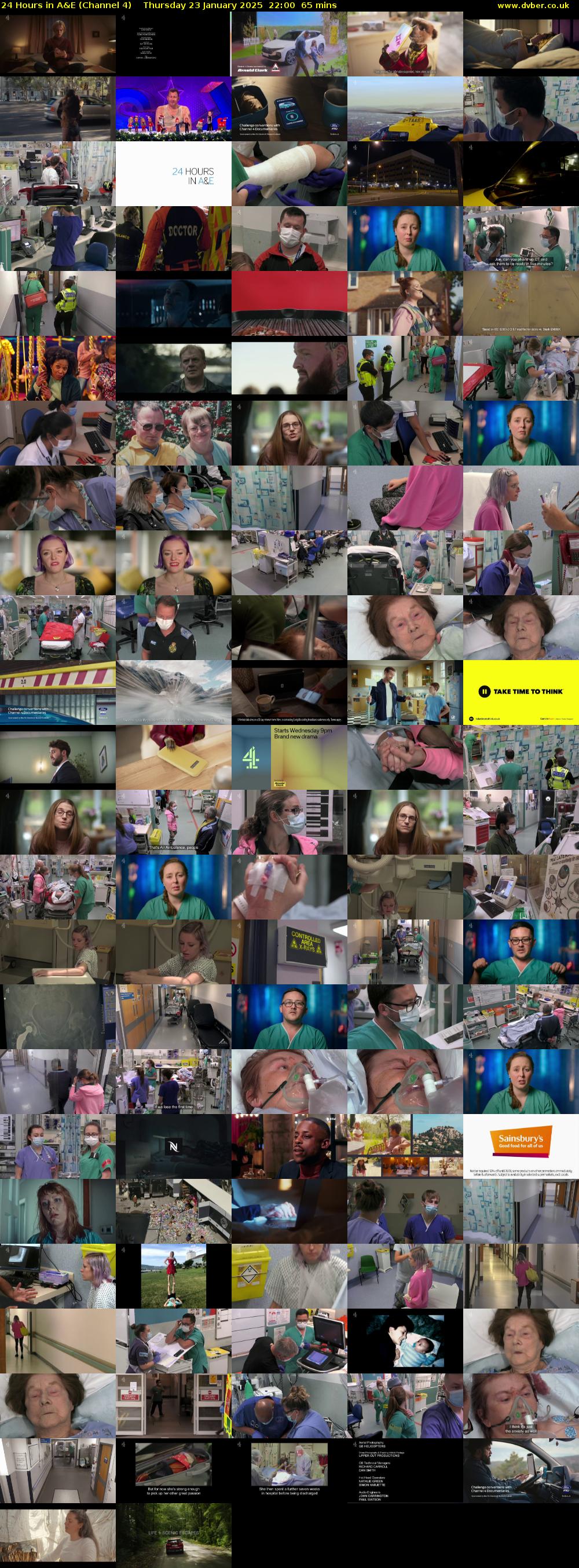 24 Hours in A&E (Channel 4) Thursday 23 January 2025 22:00 - 23:05