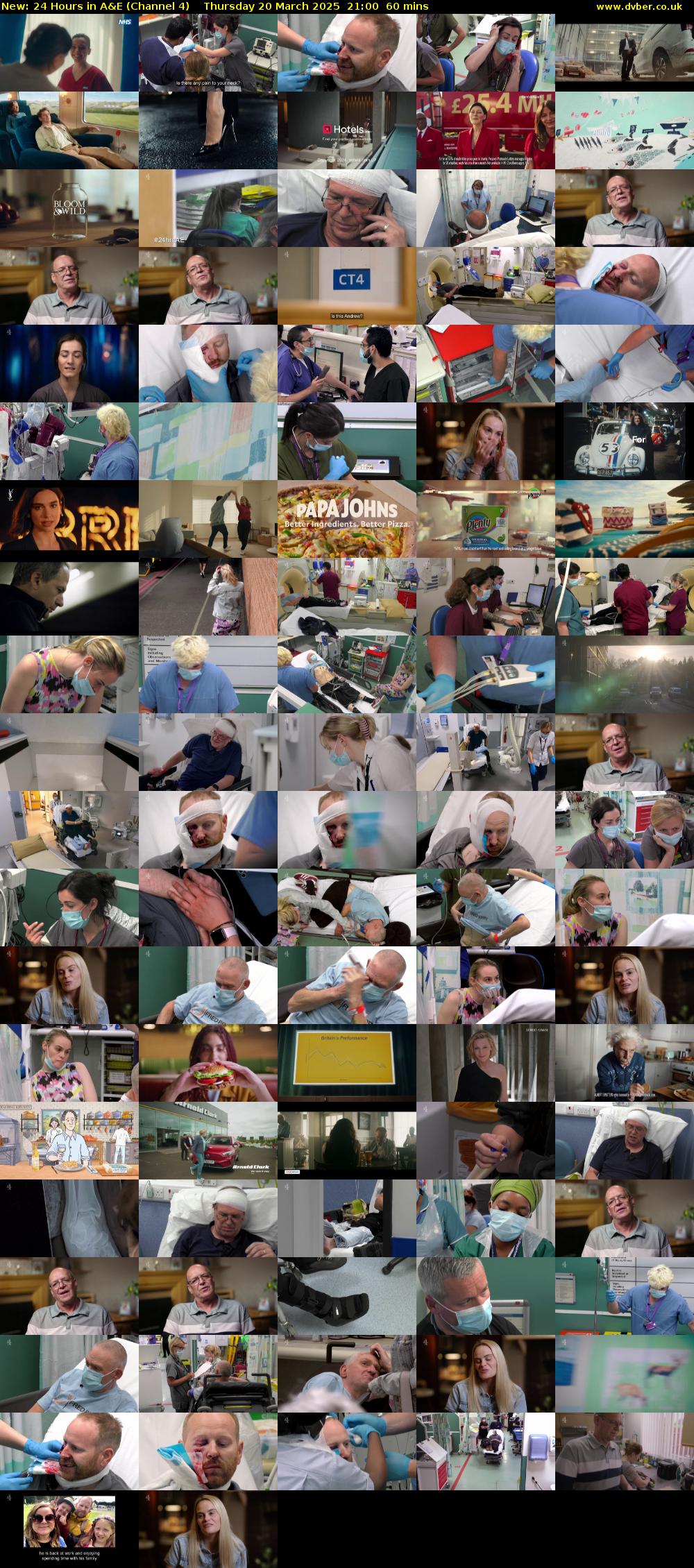 24 Hours in A&E (Channel 4) Thursday 20 March 2025 21:00 - 22:00
