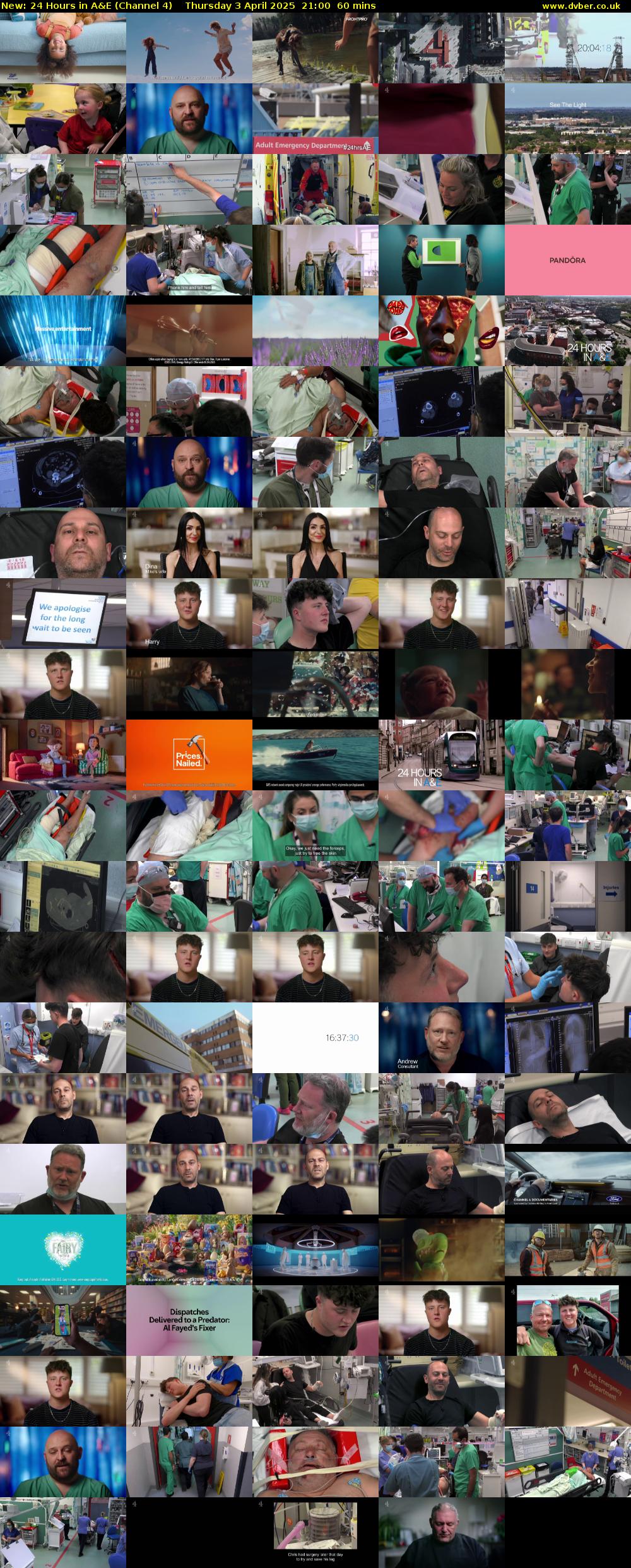 24 Hours in A&E (Channel 4) Thursday 3 April 2025 21:00 - 22:00