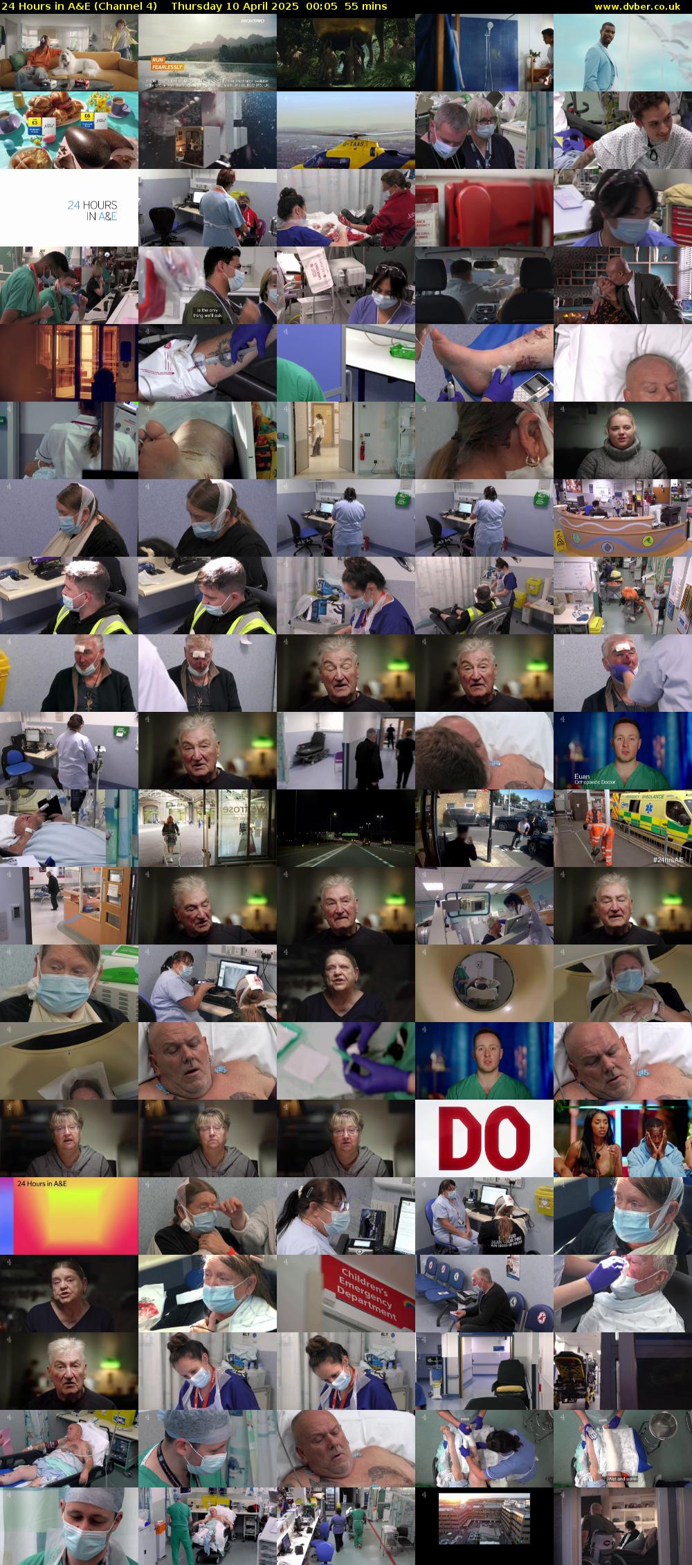 24 Hours in A&E (Channel 4) Thursday 10 April 2025 00:05 - 01:00