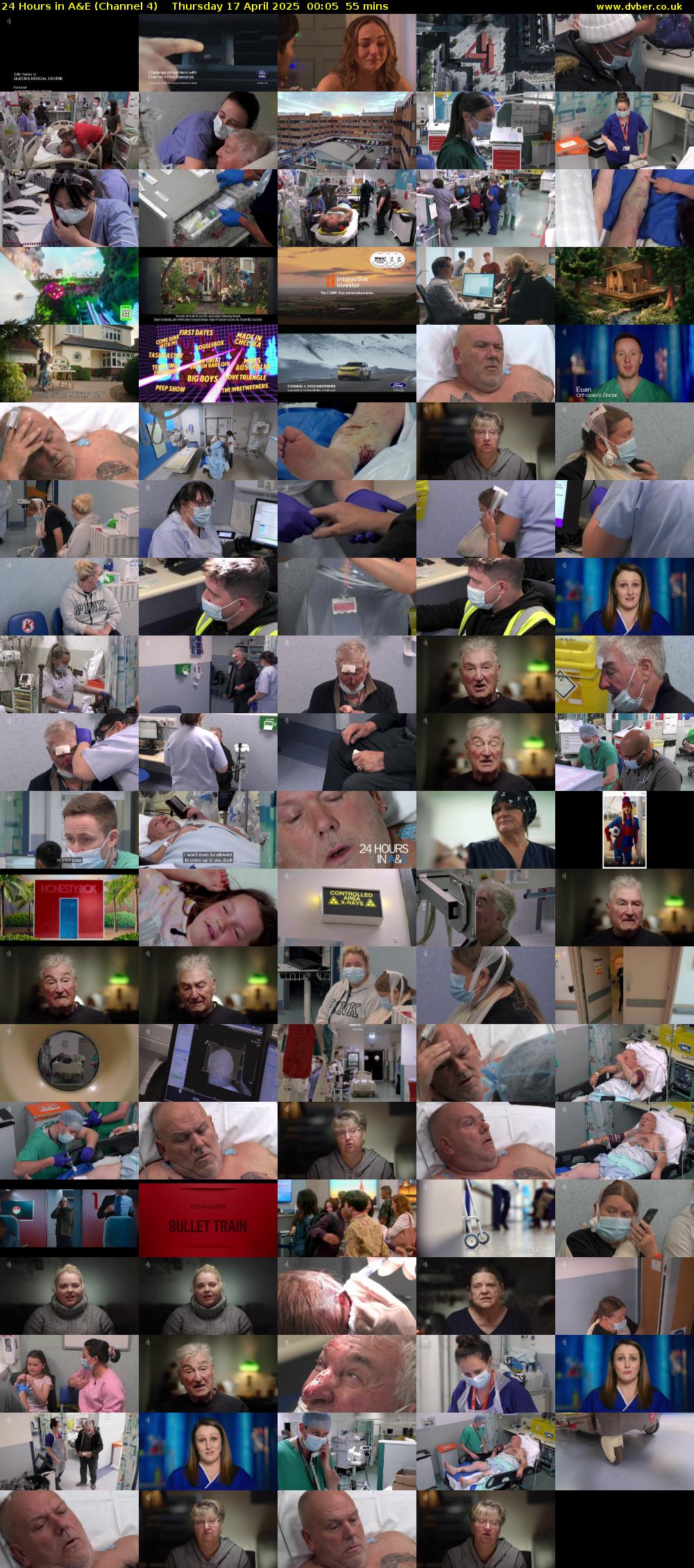 24 Hours in A&E (Channel 4) Thursday 17 April 2025 00:05 - 01:00