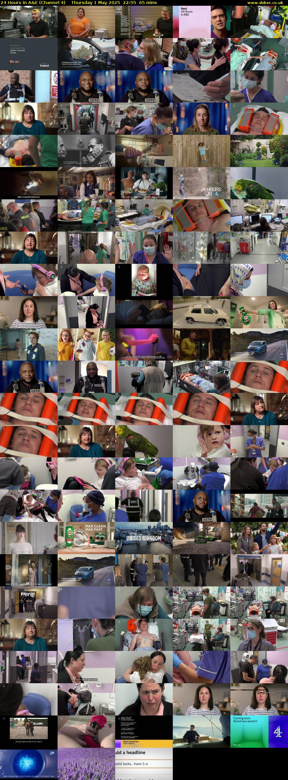 24 Hours in A&E (Channel 4) Thursday 1 May 2025 22:55 - 00:00