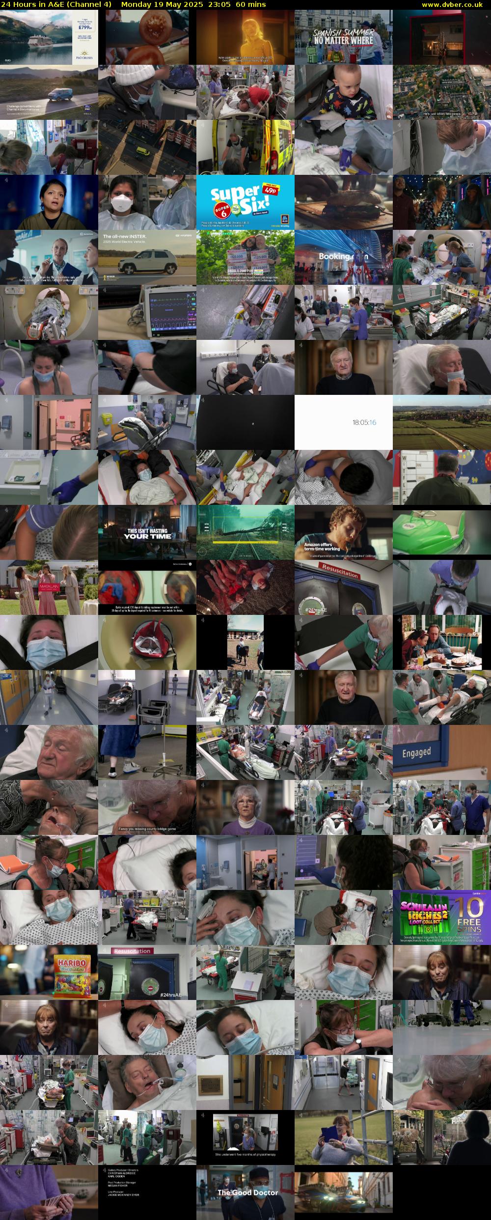 24 Hours in A&E (Channel 4) Monday 19 May 2025 23:05 - 00:05