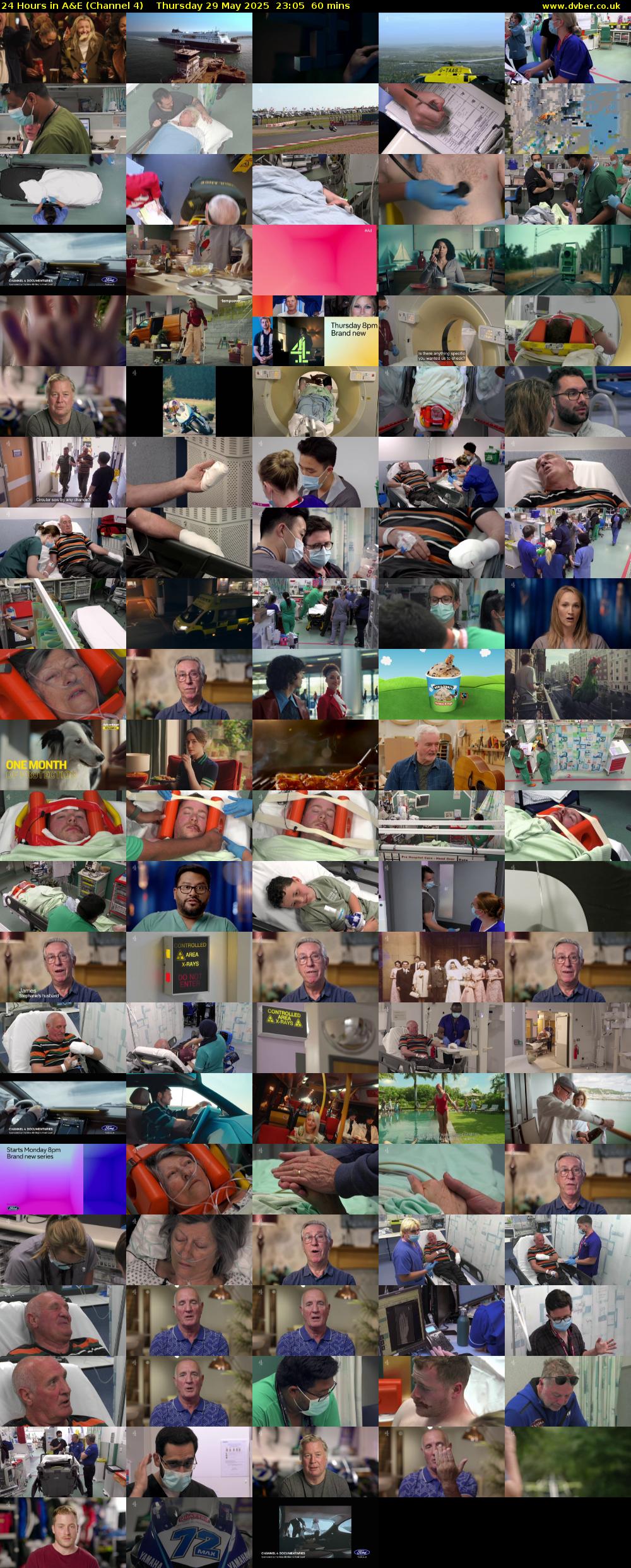 24 Hours in A&E (Channel 4) Thursday 29 May 2025 23:05 - 00:05