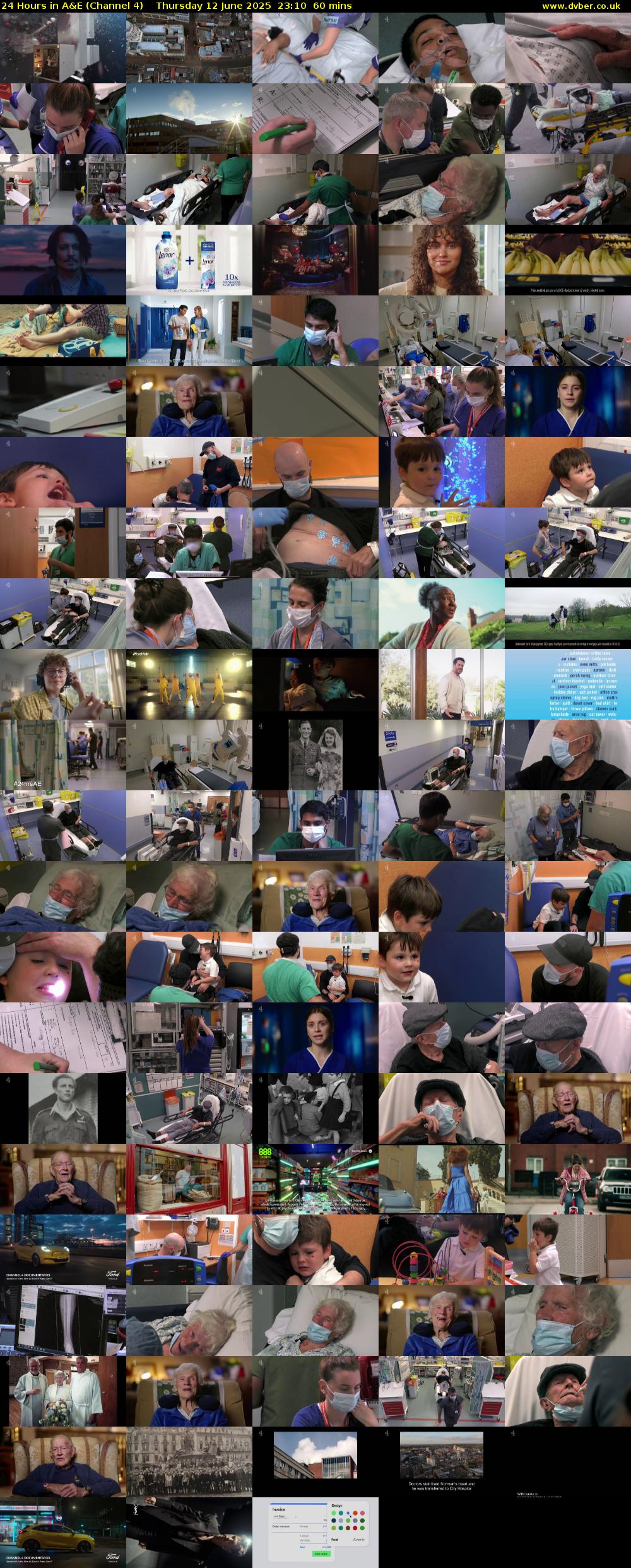 24 Hours in A&E (Channel 4) Thursday 12 June 2025 23:10 - 00:10