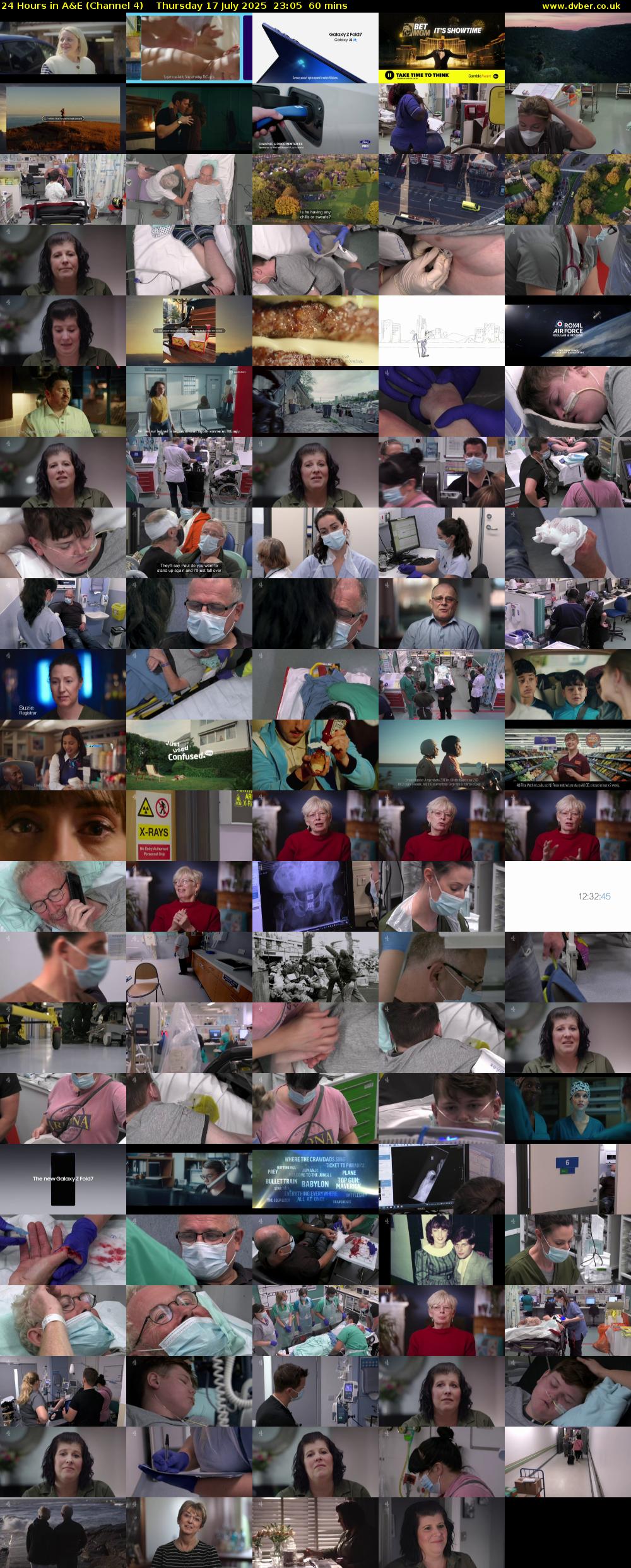 24 Hours in A&E (Channel 4) Thursday 17 July 2025 23:05 - 00:05