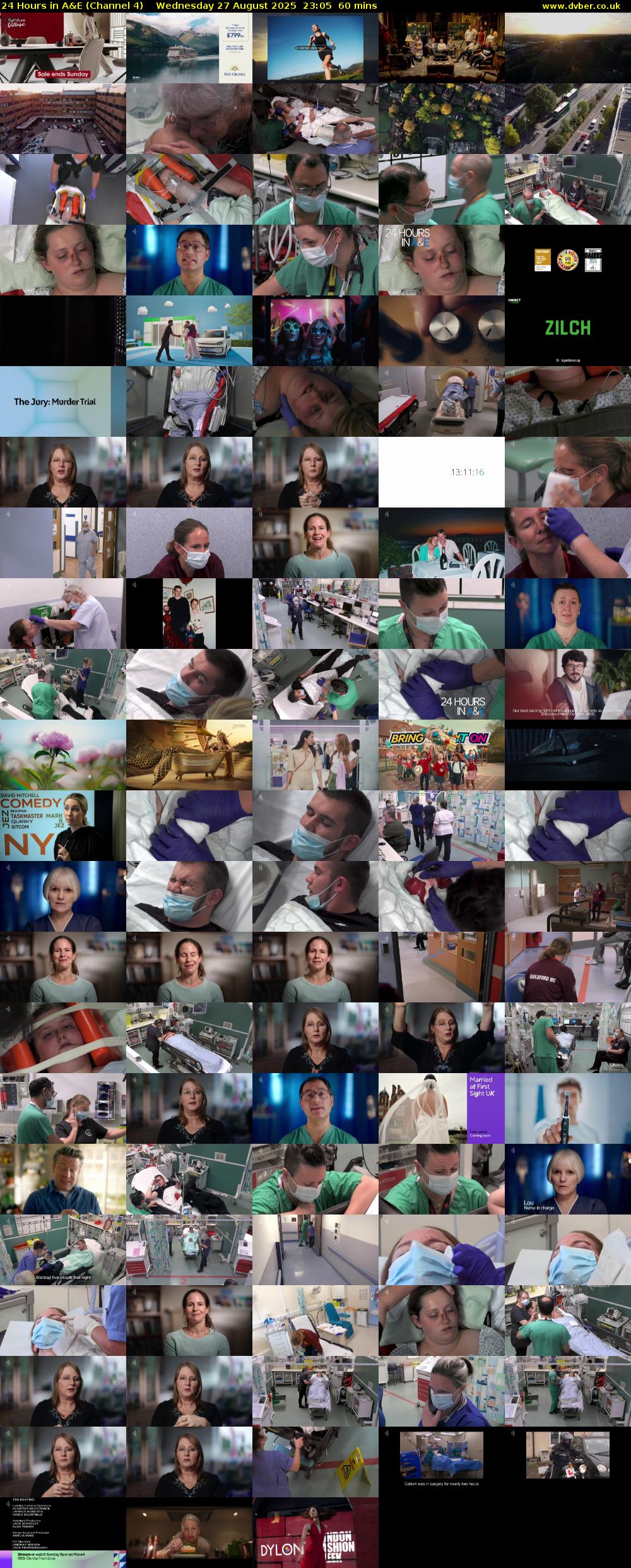 24 Hours in A&E (Channel 4) Wednesday 27 August 2025 23:05 - 00:05