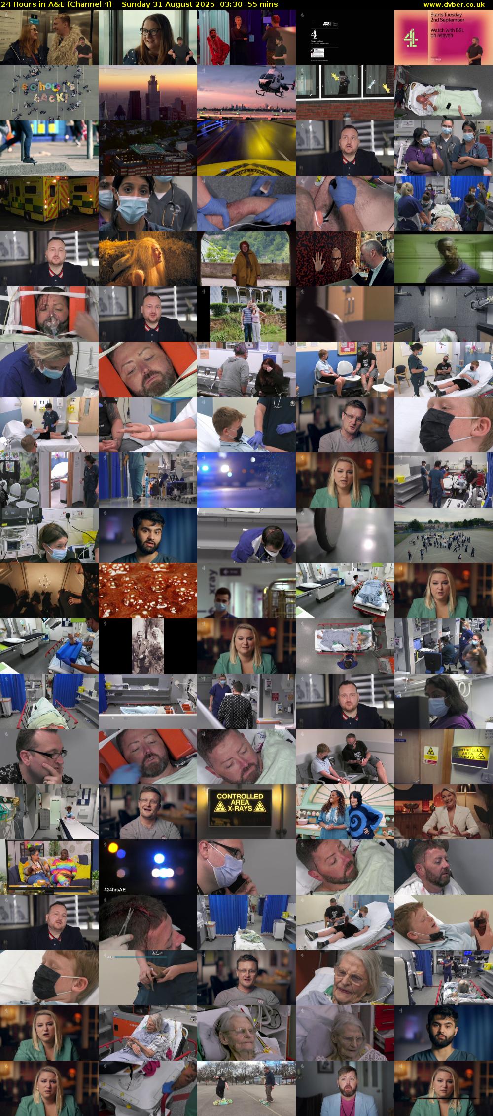 24 Hours in A&E (Channel 4) Sunday 31 August 2025 03:30 - 04:25