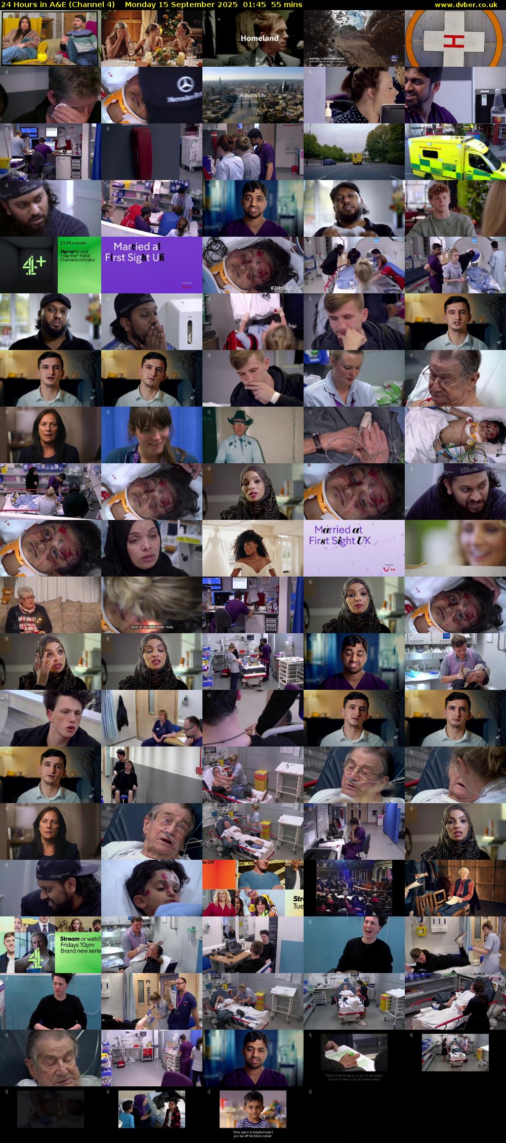 24 Hours in A&E (Channel 4) Monday 15 September 2025 01:45 - 02:40