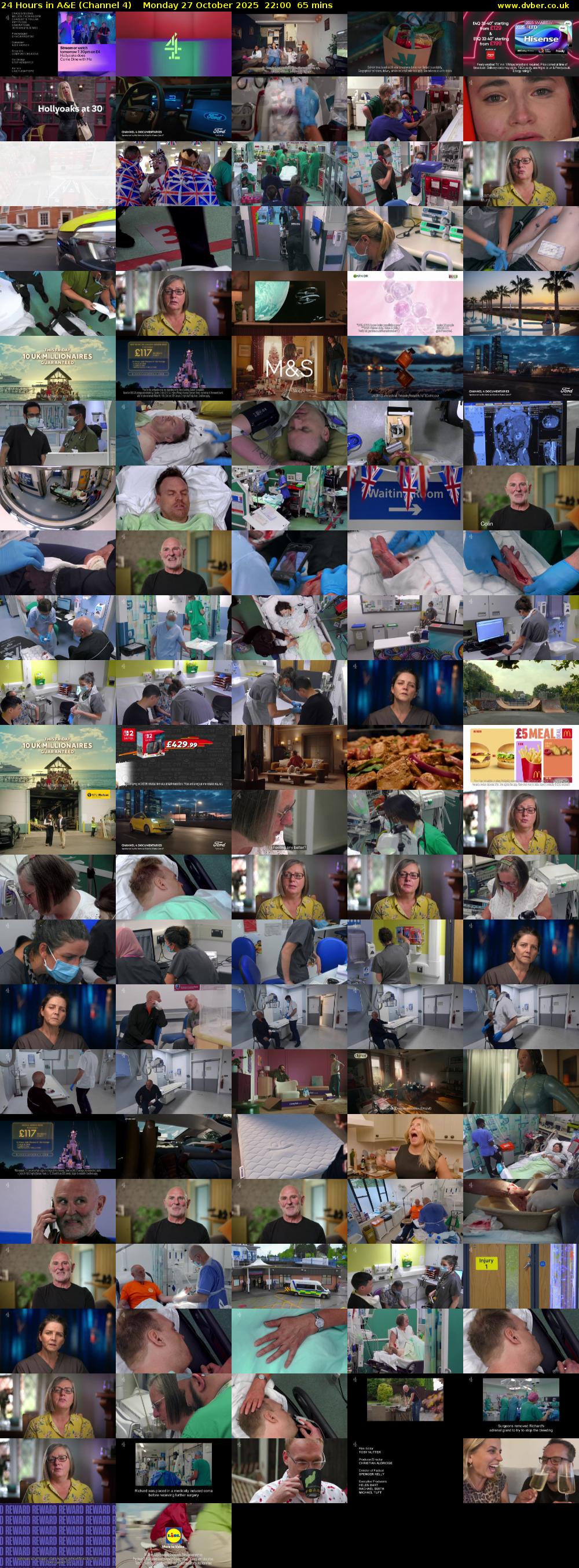 24 Hours in A&E (Channel 4) Monday 27 October 2025 22:00 - 23:05