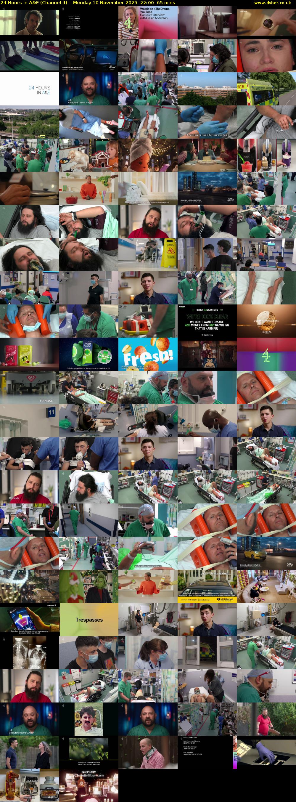 24 Hours in A&E (Channel 4) Monday 10 November 2025 22:00 - 23:05
