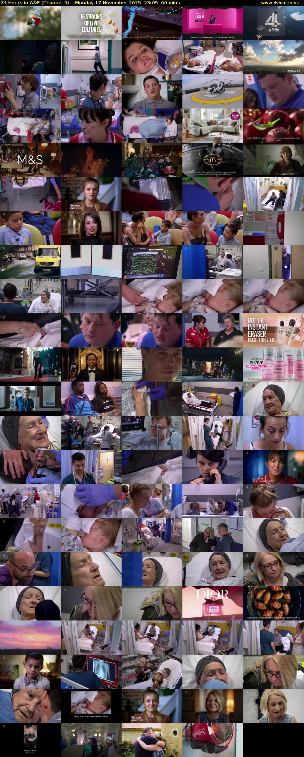 24 Hours in A&E (Channel 4) Monday 17 November 2025 23:05 - 00:05