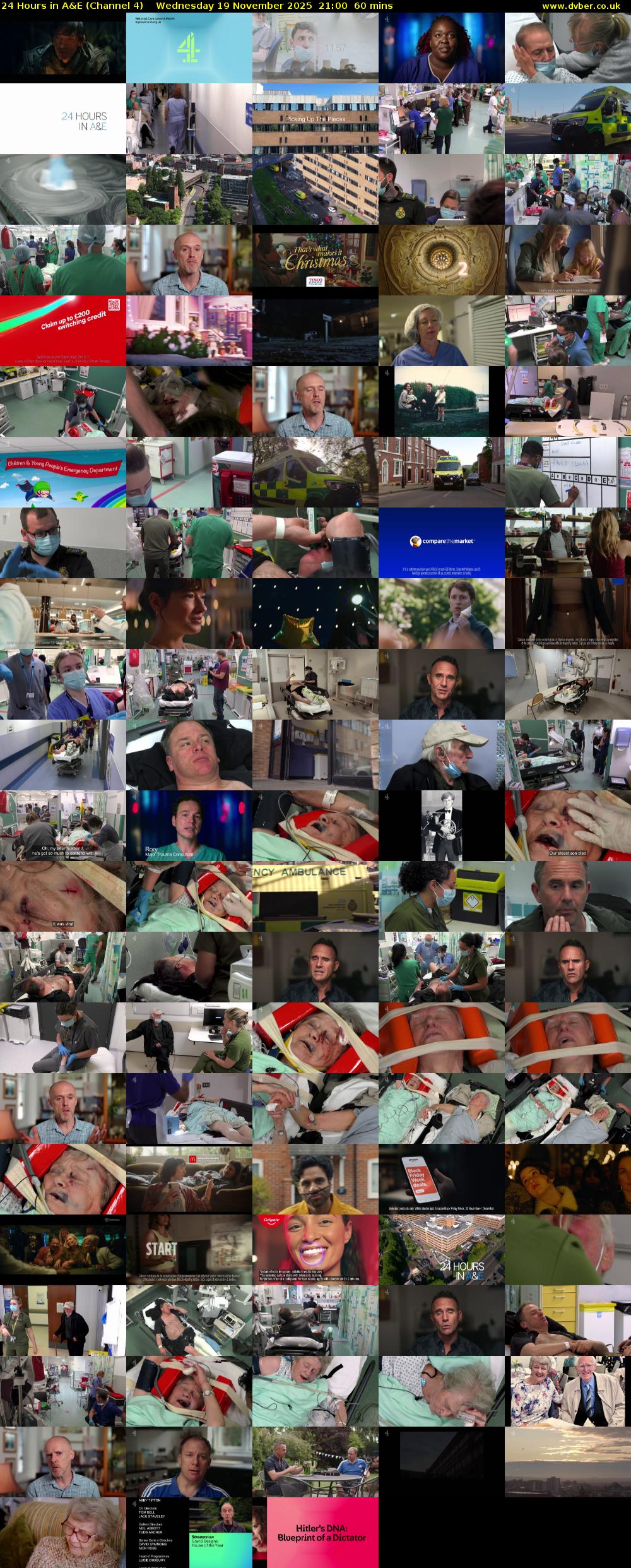 24 Hours in A&E (Channel 4) Wednesday 19 November 2025 21:00 - 22:00