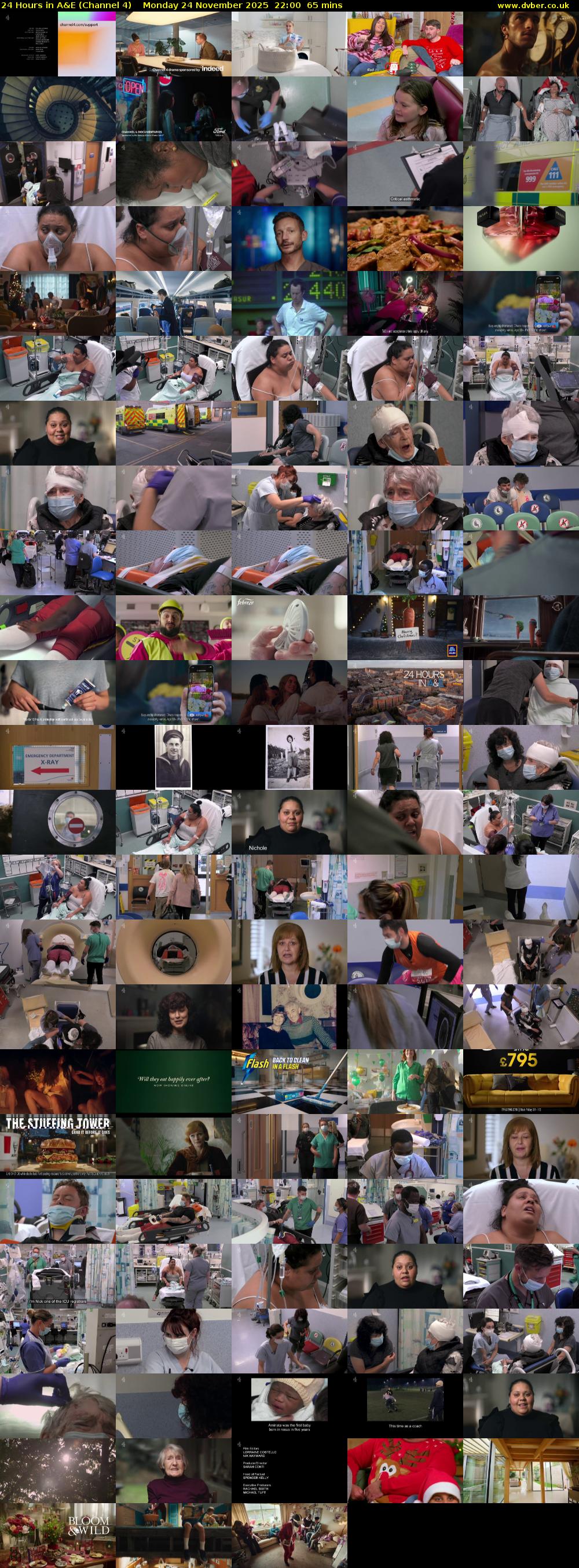 24 Hours in A&E (Channel 4) Monday 24 November 2025 22:00 - 23:05