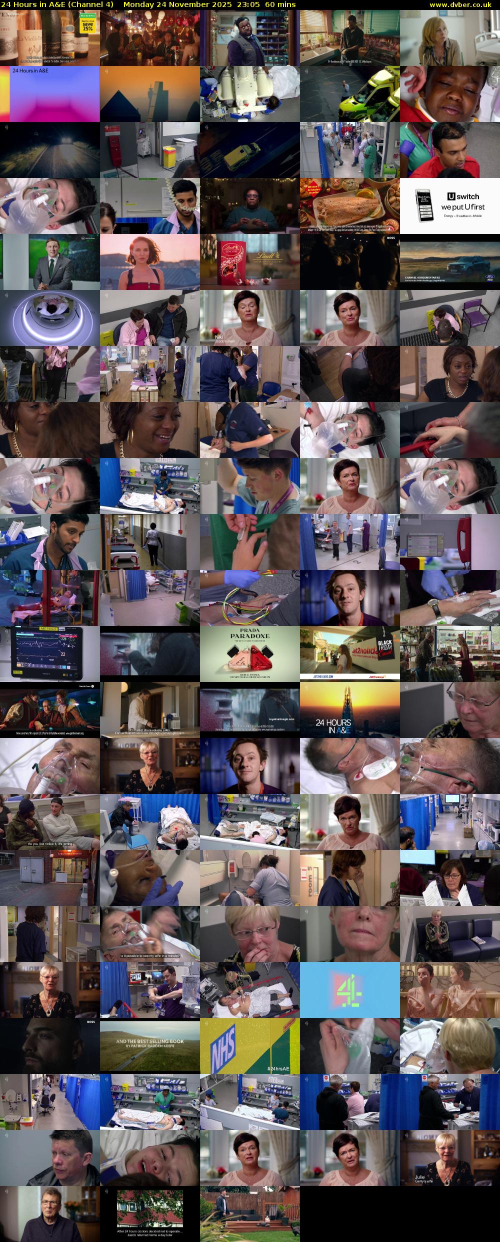 24 Hours in A&E (Channel 4) Monday 24 November 2025 23:05 - 00:05