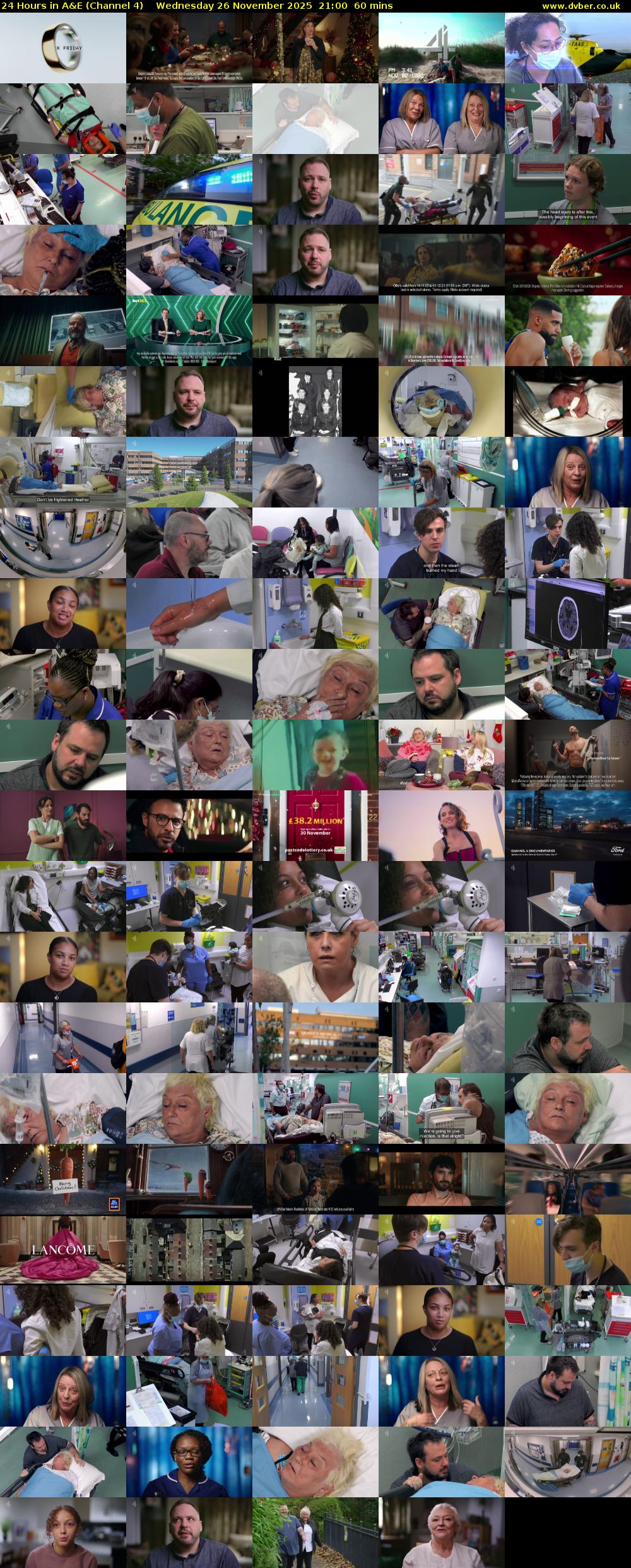 24 Hours in A&E (Channel 4) Wednesday 26 November 2025 21:00 - 22:00