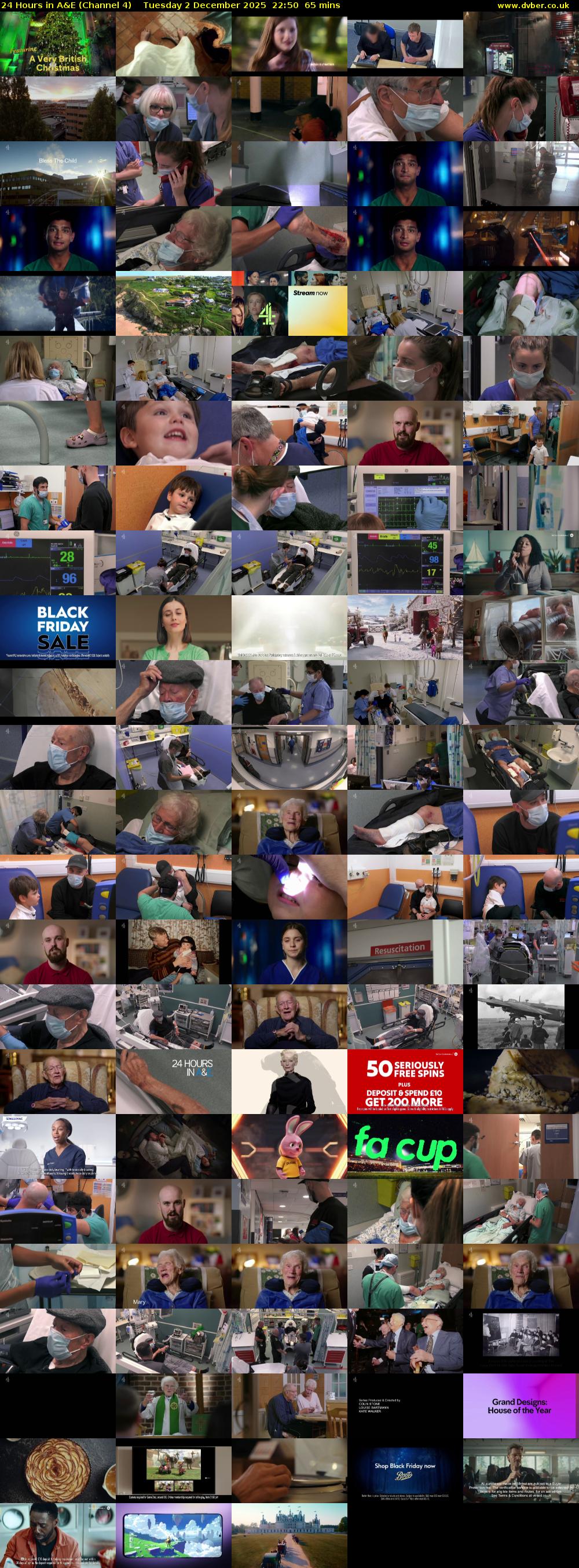 24 Hours in A&E (Channel 4) Tuesday 2 December 2025 22:50 - 23:55