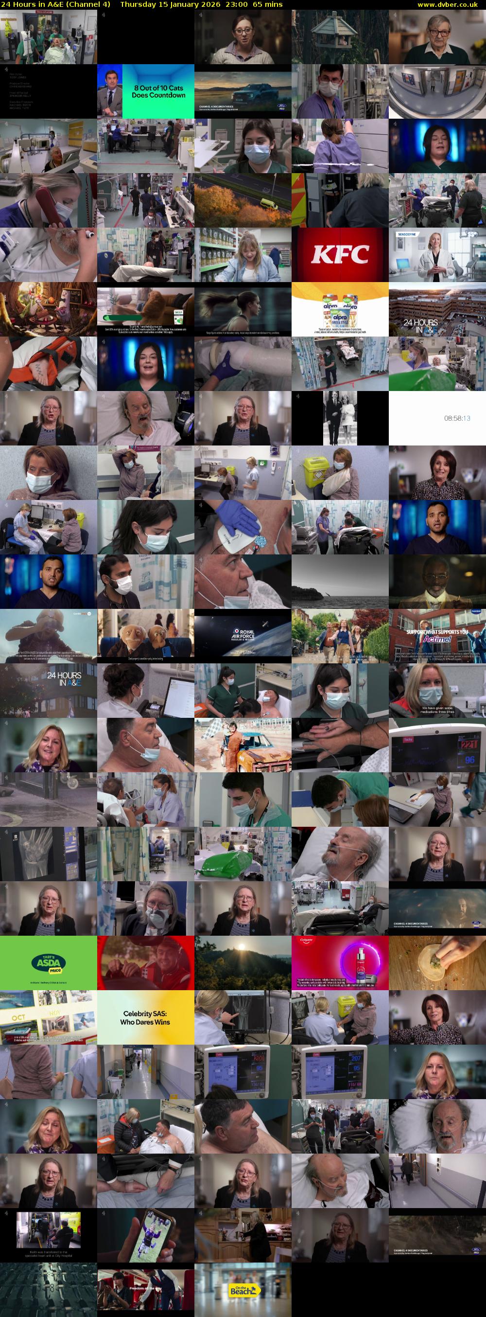 24 Hours in A&E (Channel 4) Thursday 15 January 2026 23:00 - 00:05
