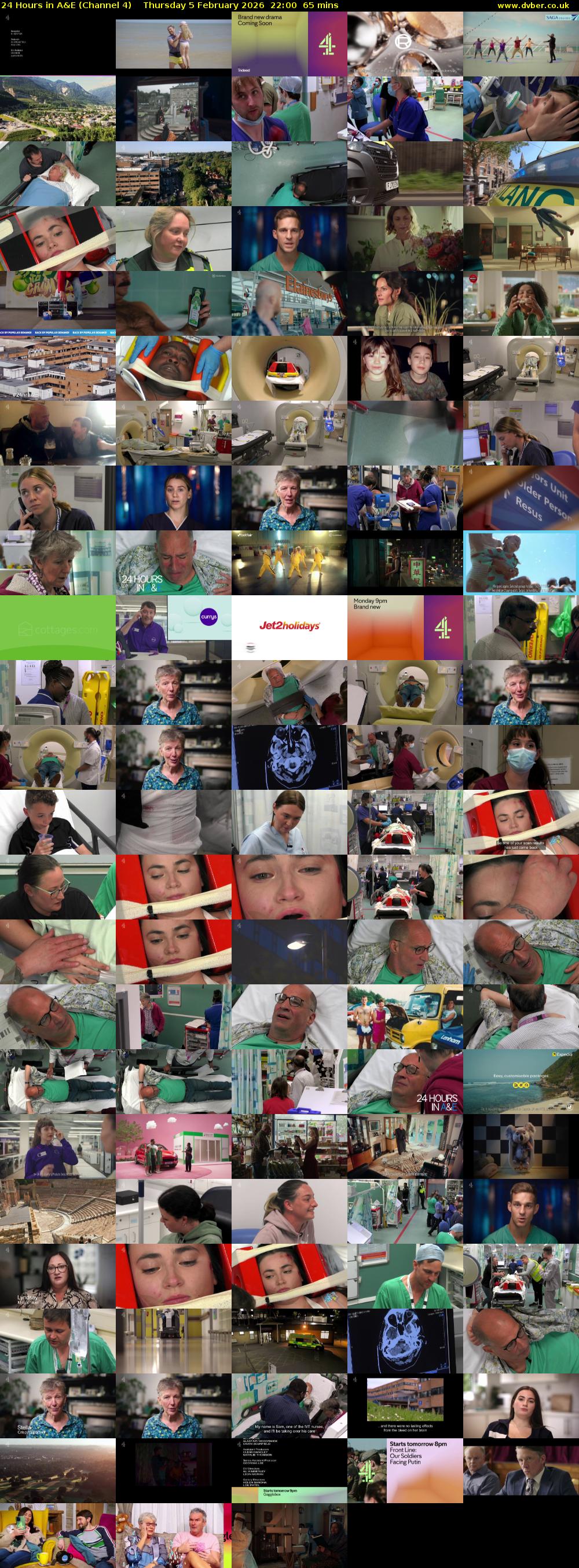 24 Hours in A&E (Channel 4) Thursday 5 February 2026 22:00 - 23:05