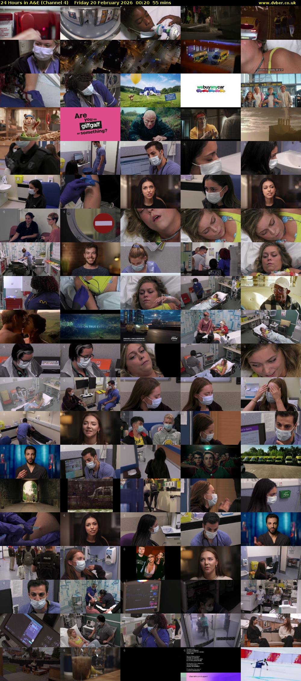 24 Hours in A&E (Channel 4) Friday 20 February 2026 00:20 - 01:15