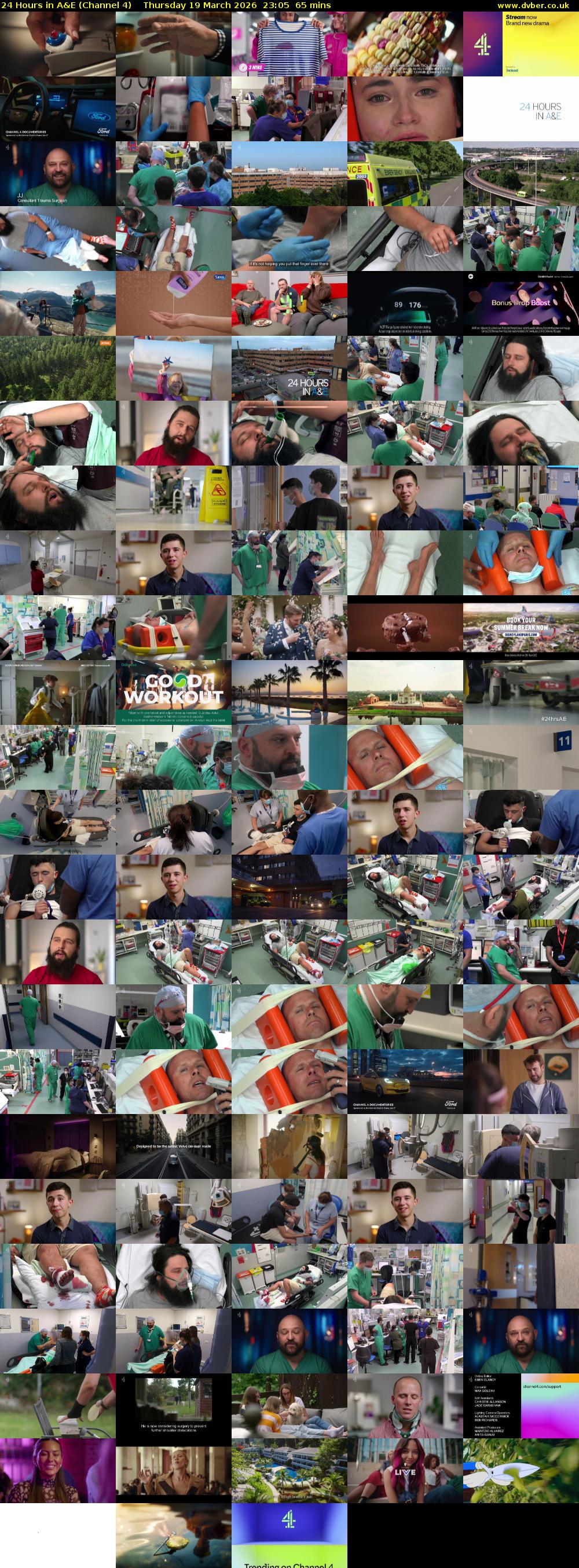 24 Hours in A&E (Channel 4) Thursday 19 March 2026 23:05 - 00:10