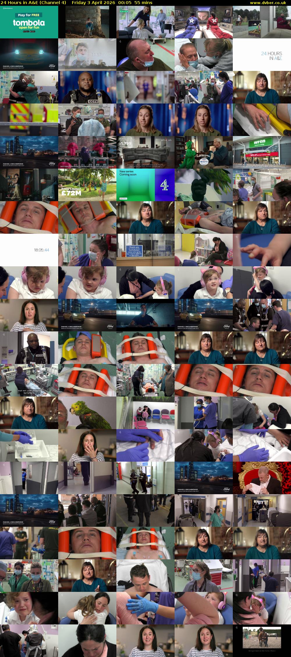24 Hours in A&E (Channel 4) Friday 3 April 2026 00:05 - 01:00