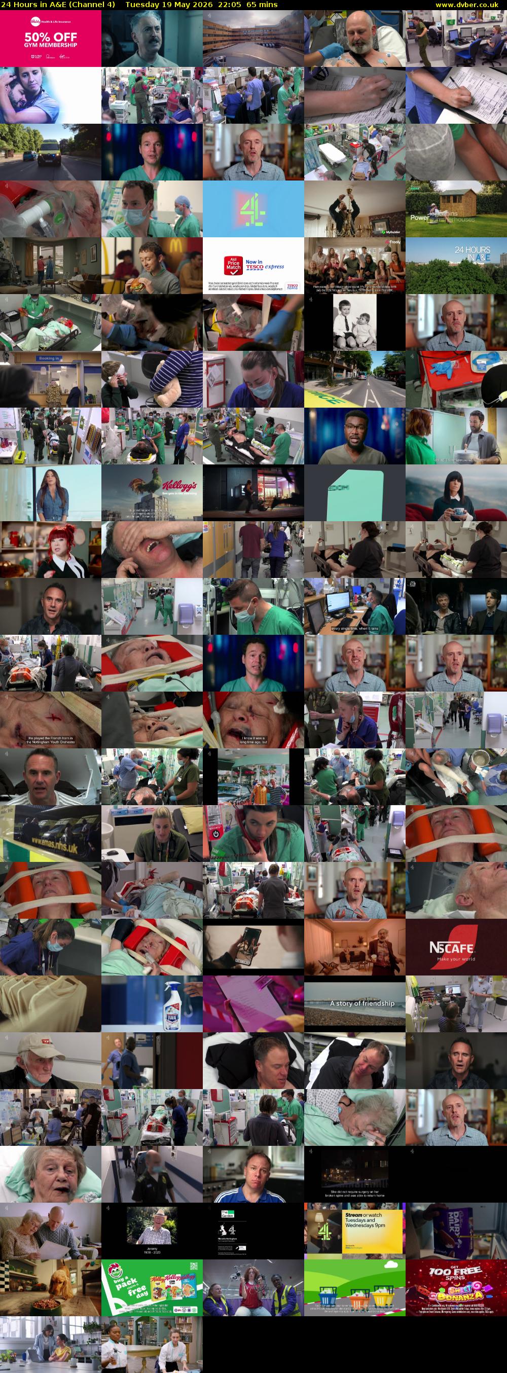 24 Hours in A&E (Channel 4) Tuesday 19 May 2026 22:05 - 23:10