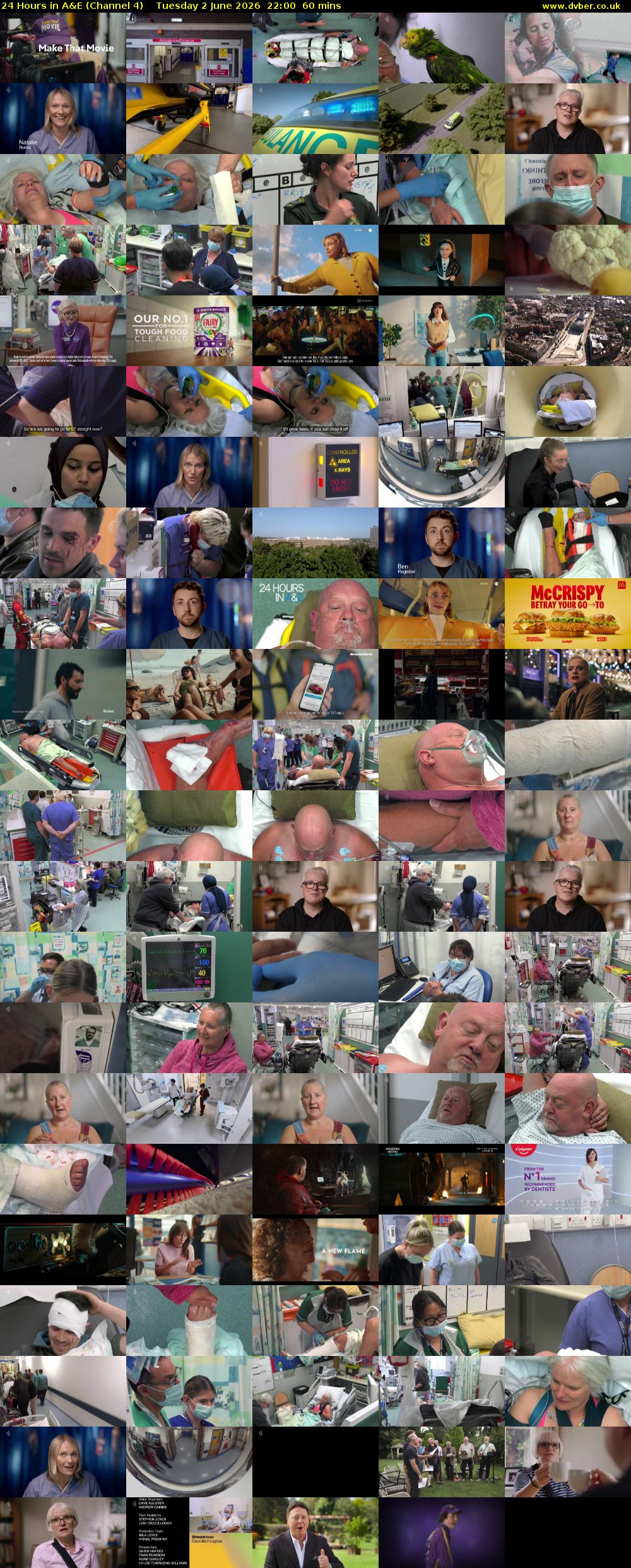 24 Hours in A&E (Channel 4) Tuesday 2 June 2026 22:00 - 23:00