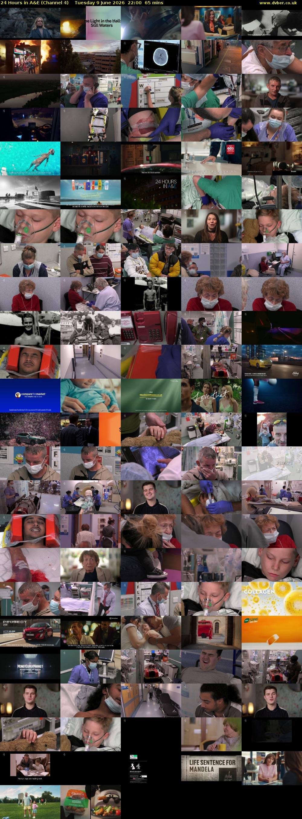 24 Hours in A&E (Channel 4) Tuesday 9 June 2026 22:00 - 23:05