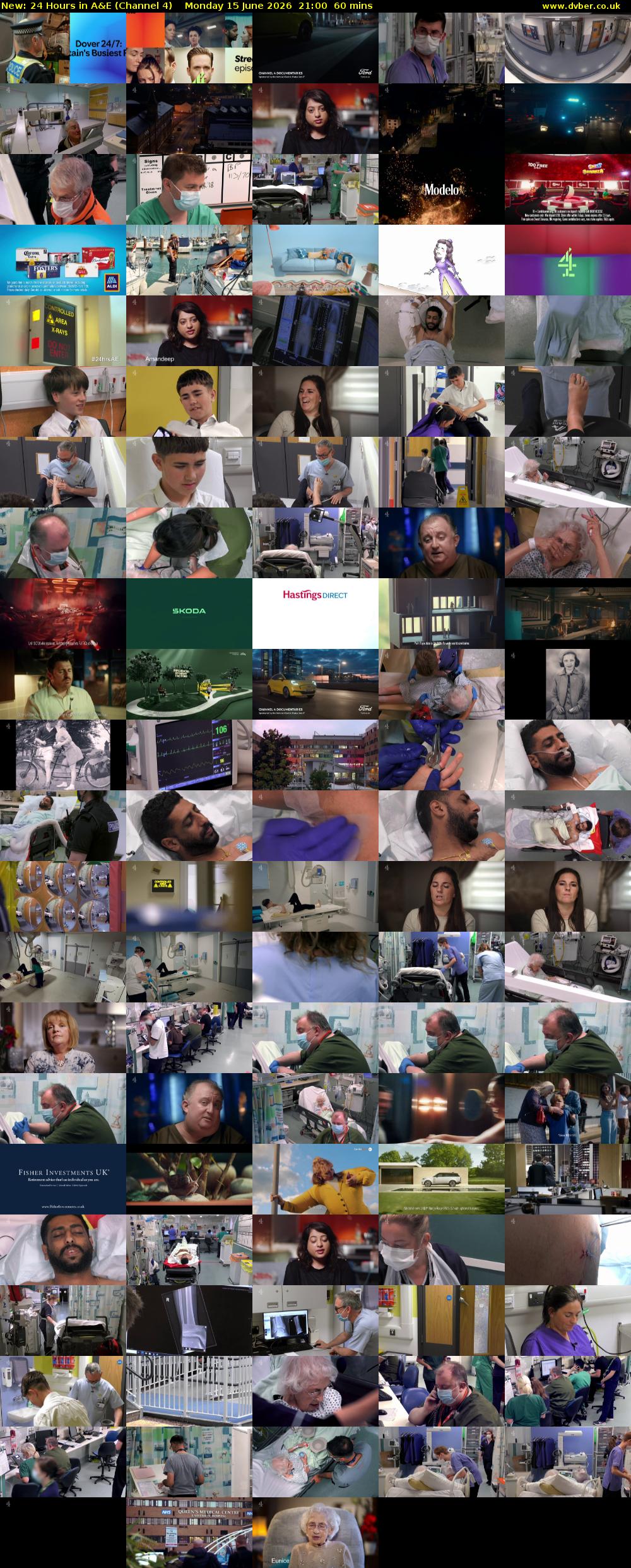 24 Hours in A&E (Channel 4) Monday 15 June 2026 21:00 - 22:00