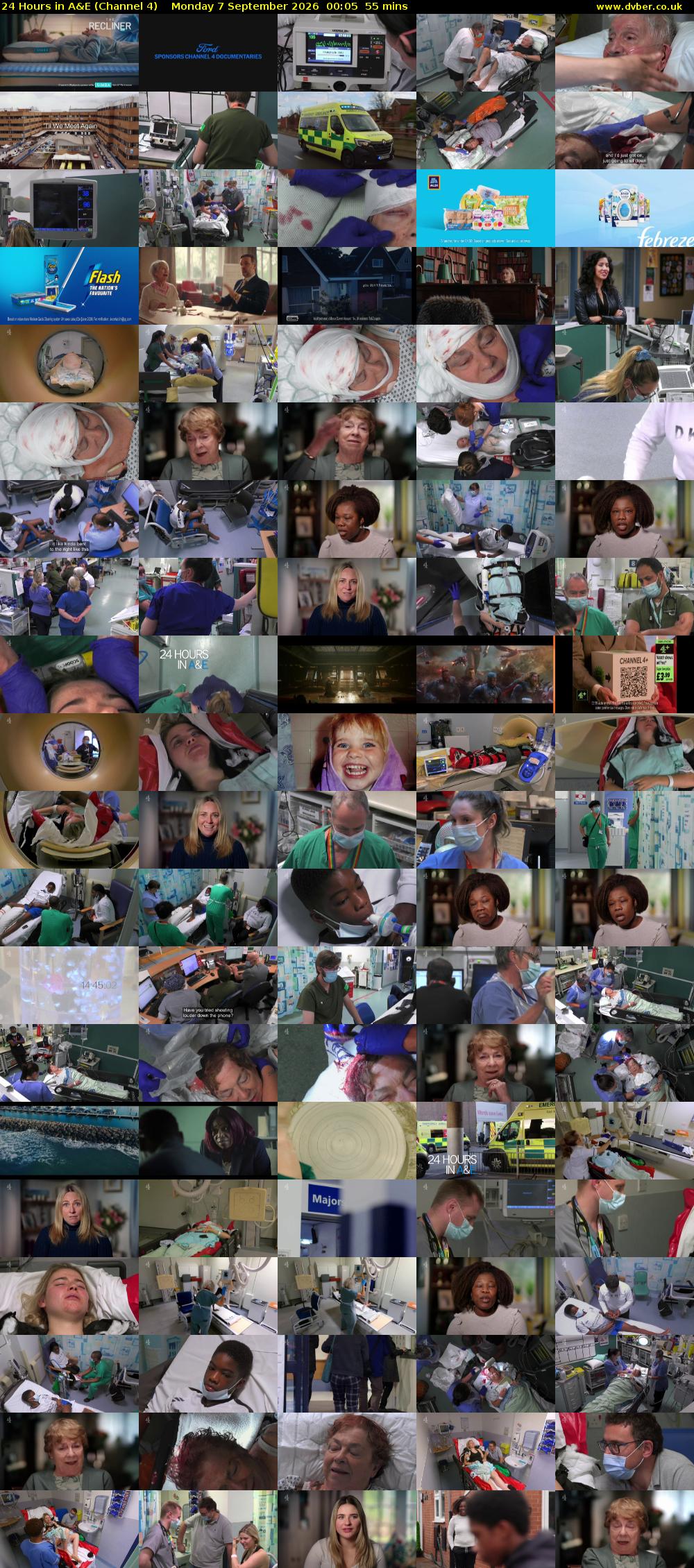 24 Hours in A&E (Channel 4) Monday 7 September 2026 00:05 - 01:00