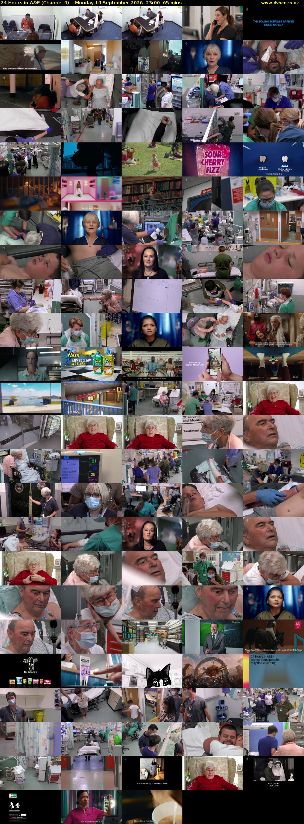 24 Hours in A&E (Channel 4) Monday 14 September 2026 23:00 - 00:05