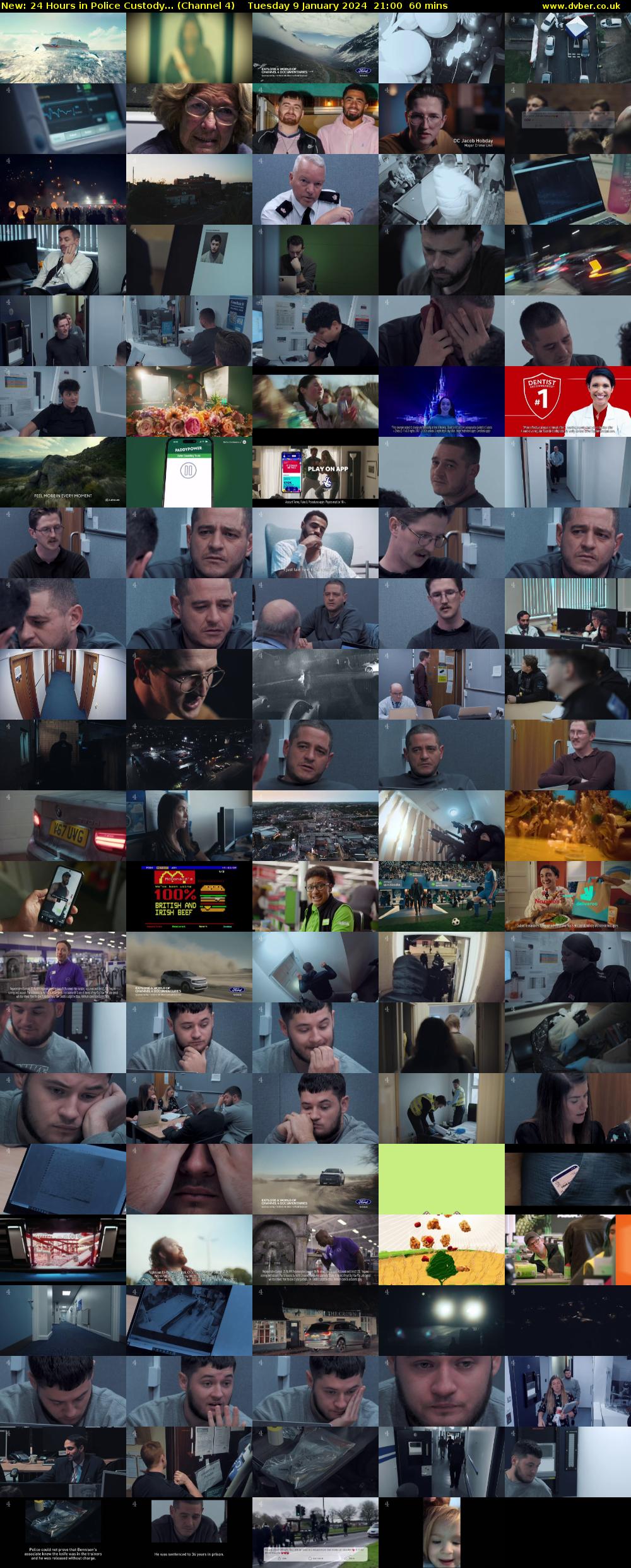 24 Hours in Police Custody... (Channel 4) Tuesday 9 January 2024 21:00 - 22:00