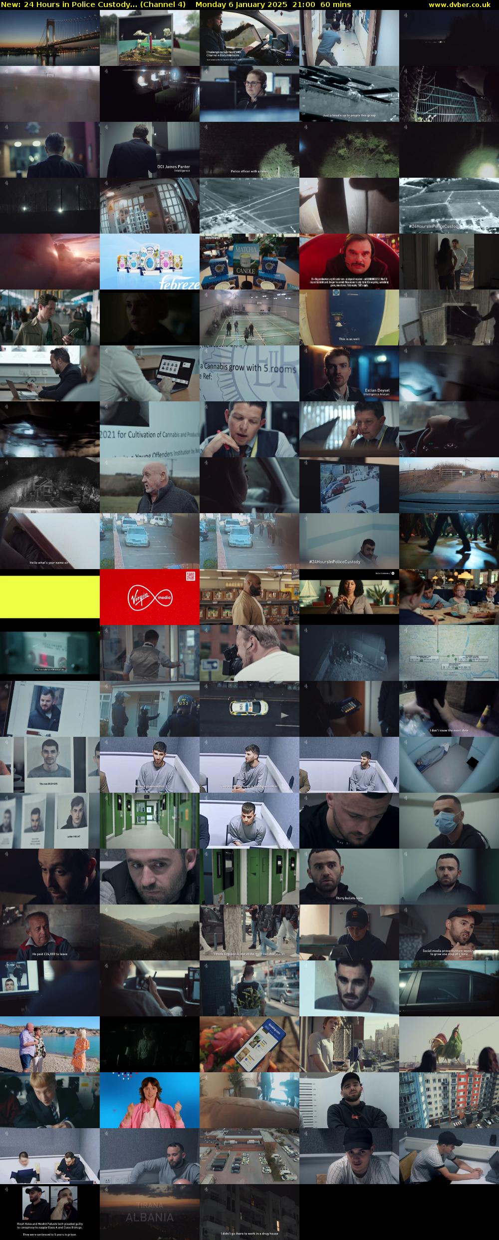 24 Hours in Police Custody... (Channel 4) Monday 6 January 2025 21:00 - 22:00