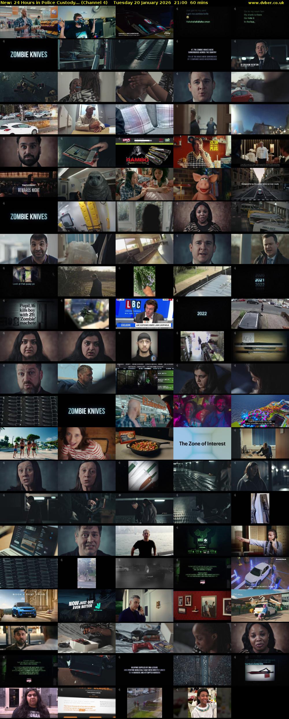 24 Hours in Police Custody... (Channel 4) Tuesday 20 January 2026 21:00 - 22:00