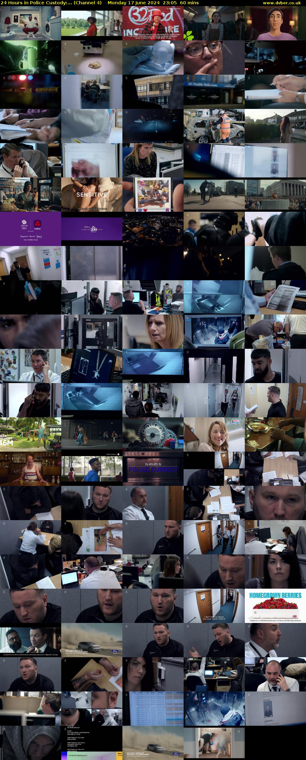 24 Hours in Police Custody:... (Channel 4) Monday 17 June 2024 23:05 - 00:05