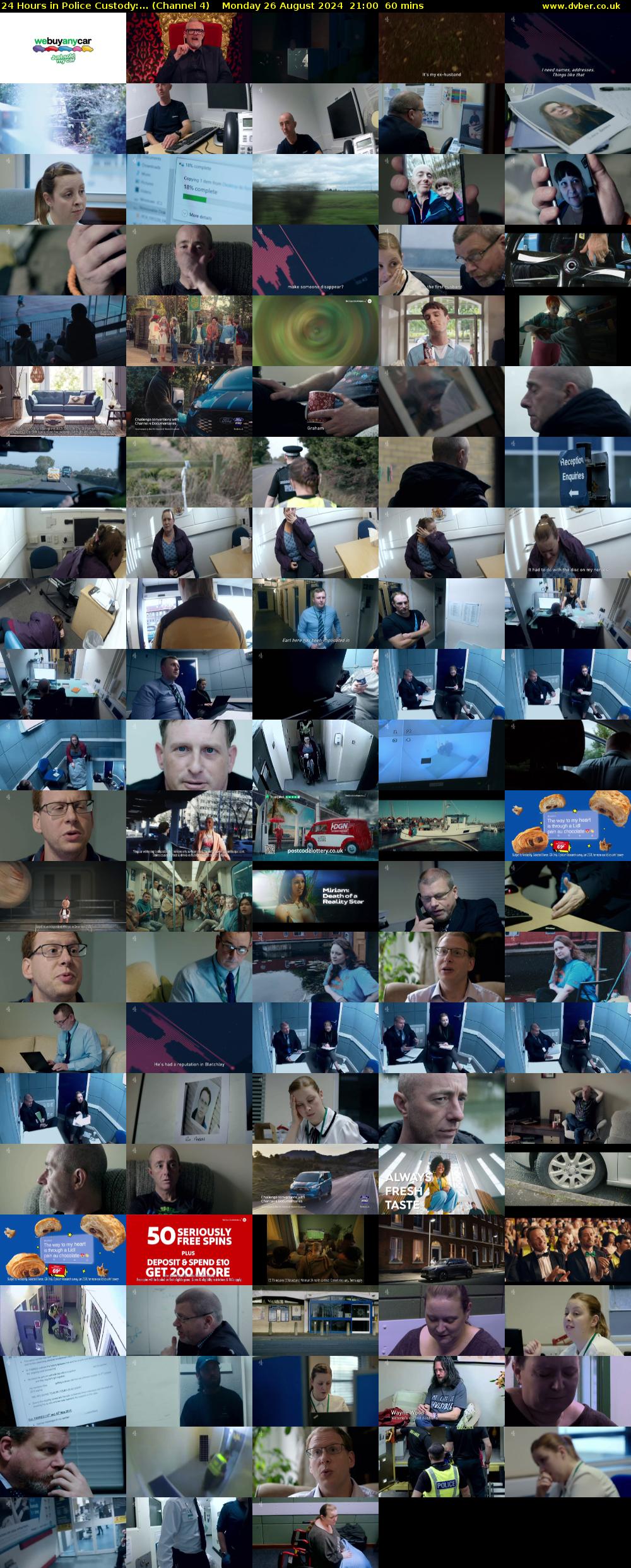 24 Hours in Police Custody:... (Channel 4) Monday 26 August 2024 21:00 - 22:00
