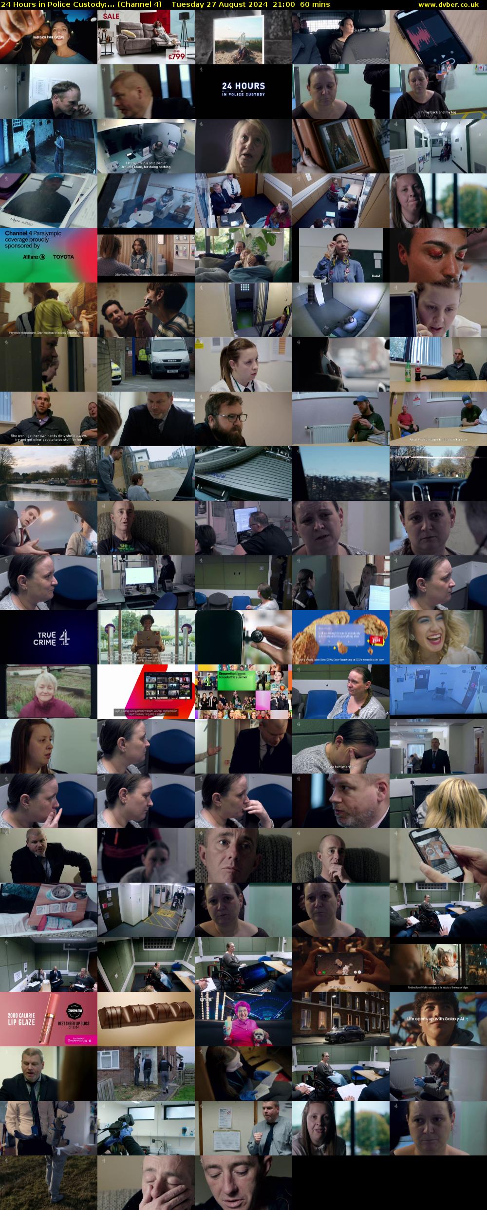 24 Hours in Police Custody:... (Channel 4) Tuesday 27 August 2024 21:00 - 22:00