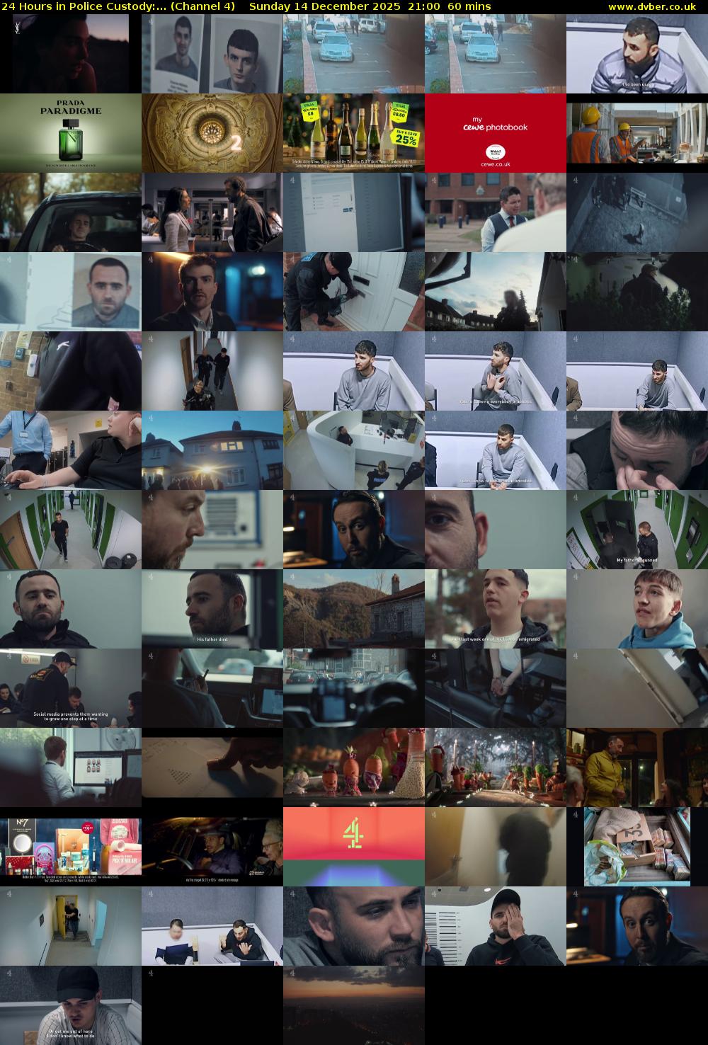 24 Hours in Police Custody:... (Channel 4) Sunday 14 December 2025 21:00 - 22:00