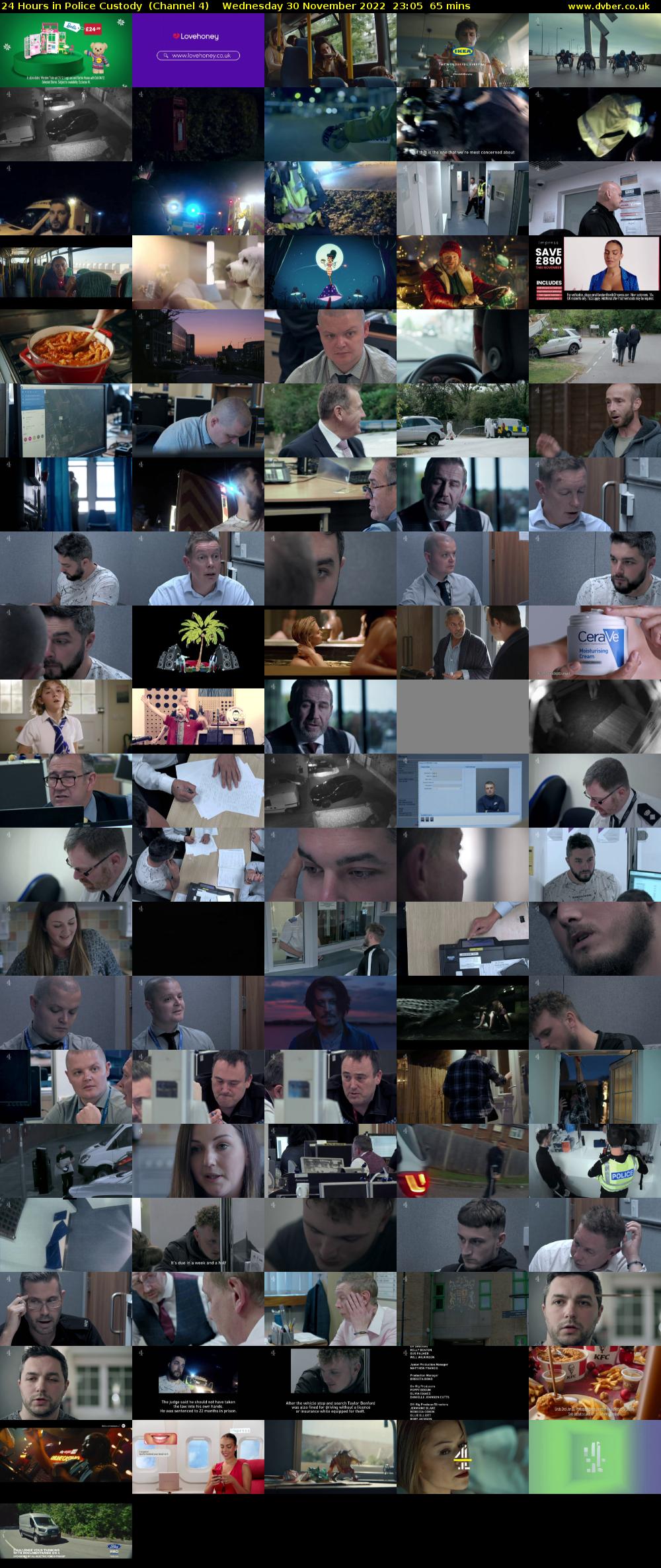 24 Hours in Police Custody  (Channel 4) Wednesday 30 November 2022 23:05 - 00:10
