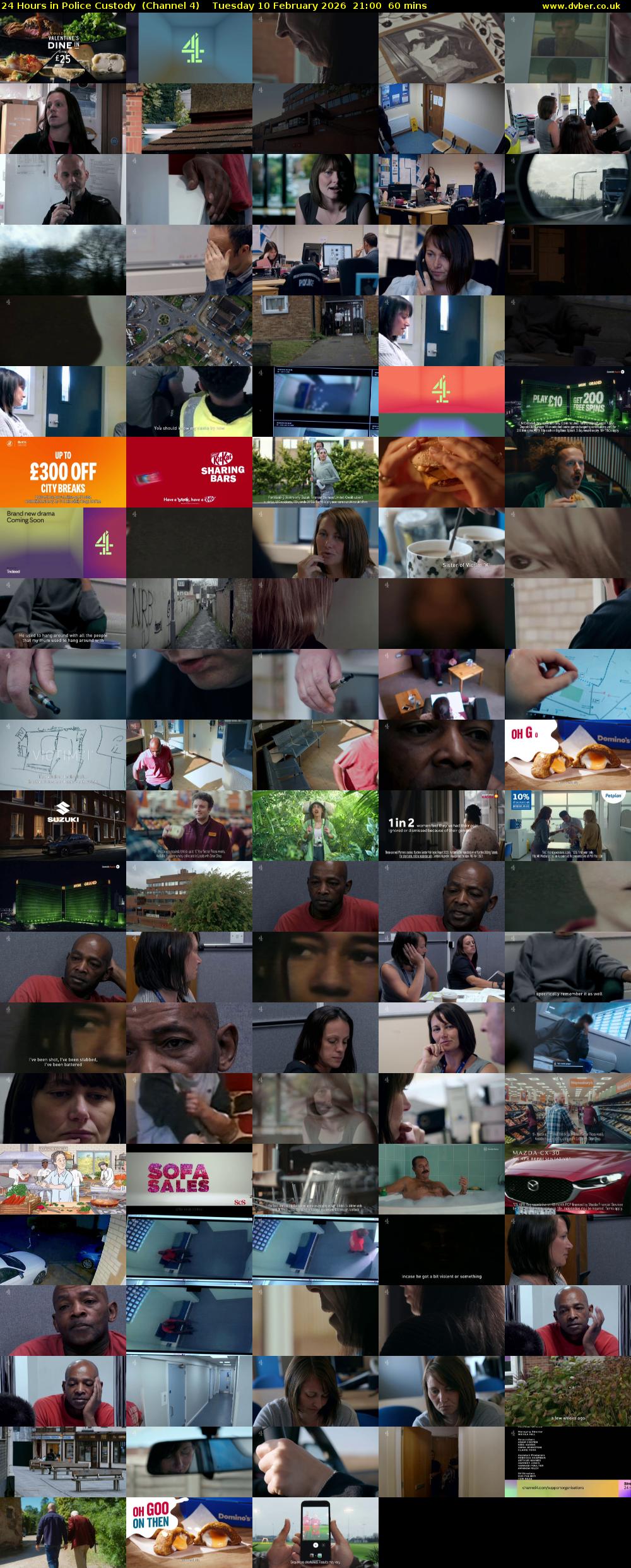 24 Hours in Police Custody  (Channel 4) Tuesday 10 February 2026 21:00 - 22:00