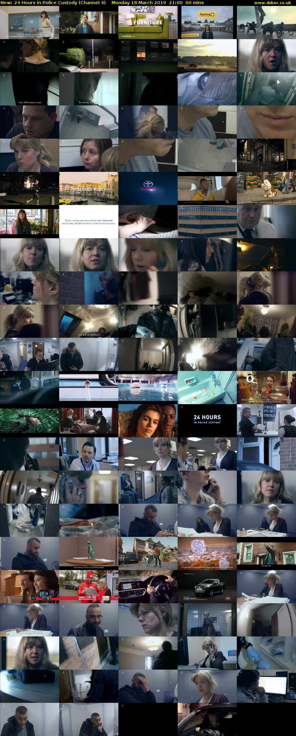 24 Hours in Police Custody (Channel 4) Monday 18 March 2019 21:00 - 22:00