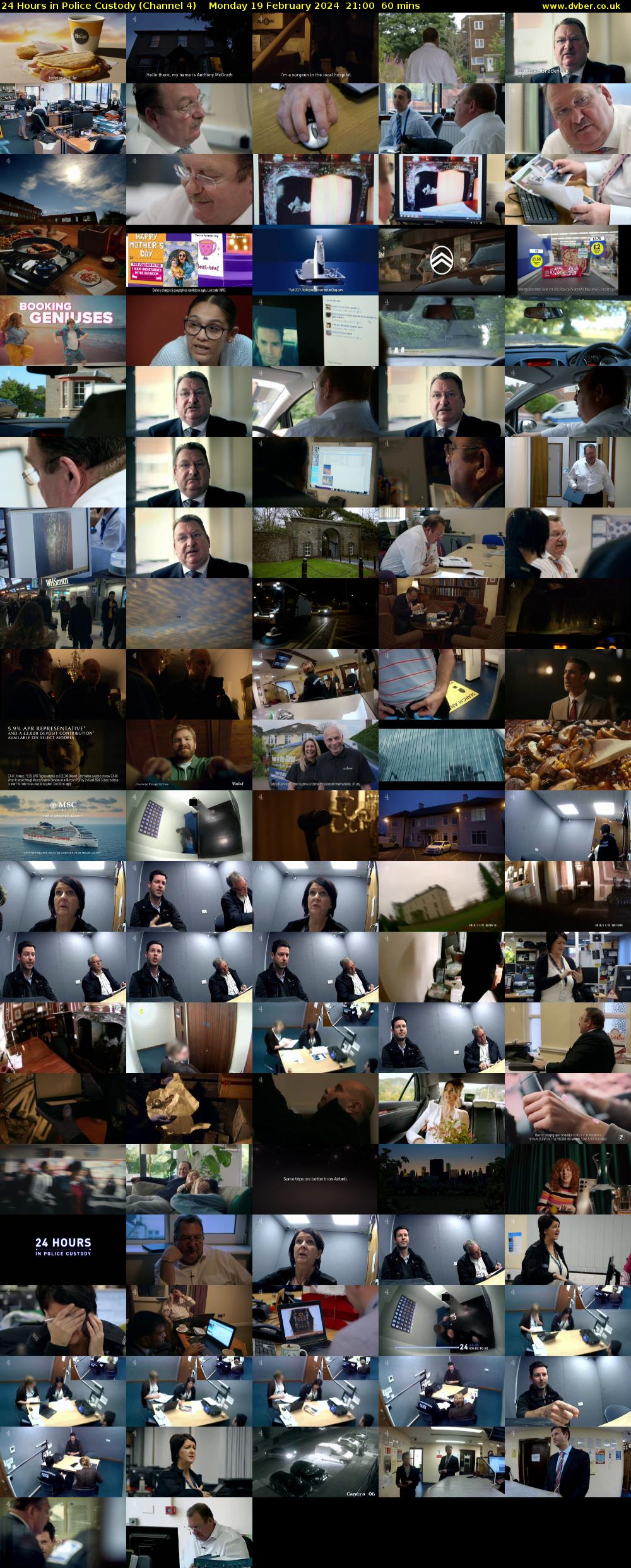 24 Hours in Police Custody (Channel 4) Monday 19 February 2024 21:00 - 22:00
